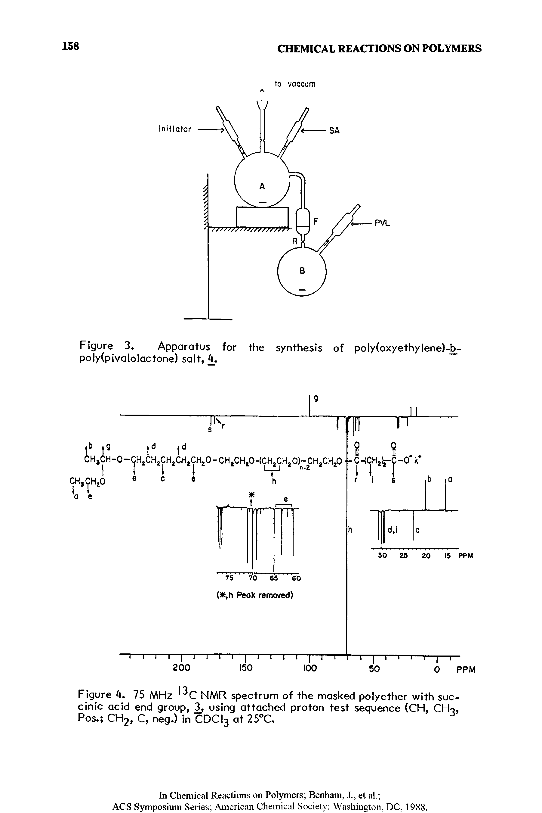 Figure 3. Apparatus for the synthesis of poly(oxyethylene)-b-poly(pivalolactone) salt, k.