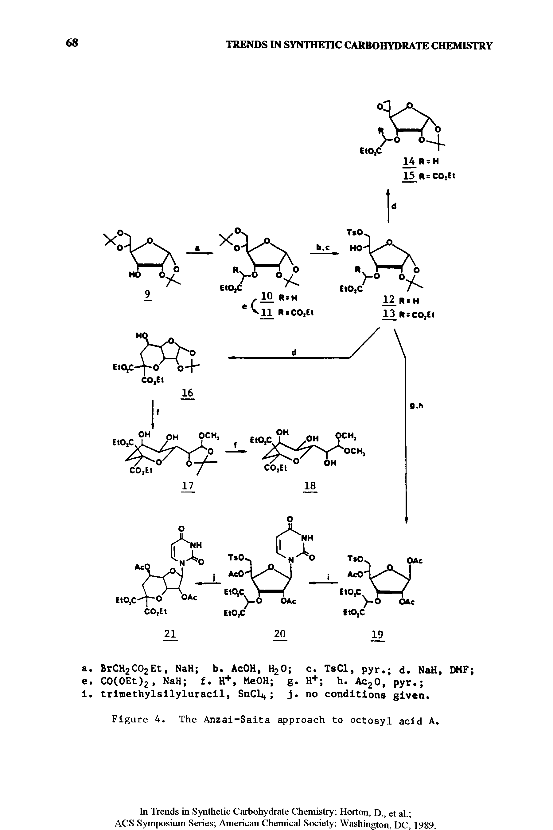 Figure A. The Anzai-Saita approach to octosyl acid A.
