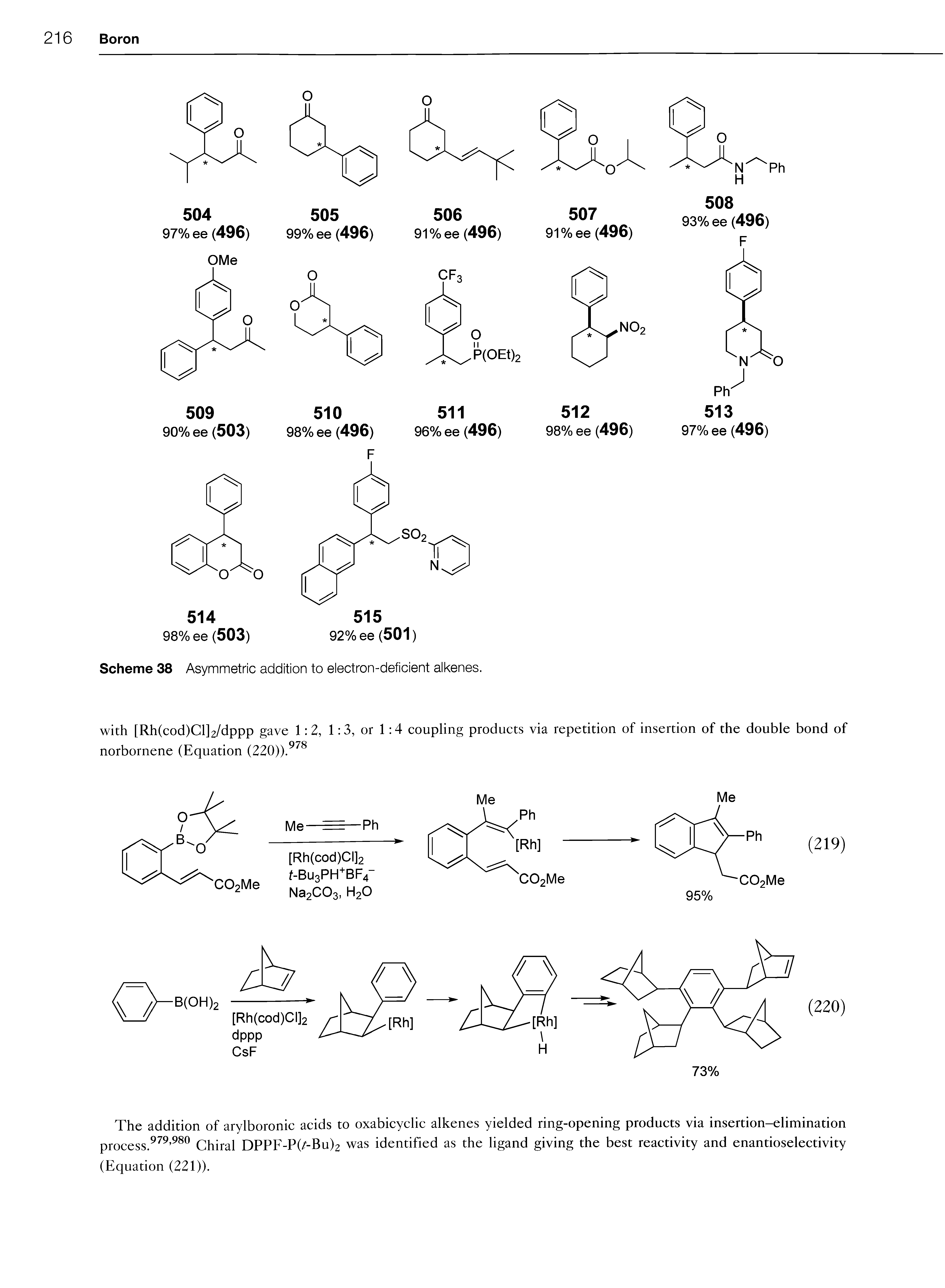 Scheme 38 Asymmetric addition to electron-deficient alkenes.