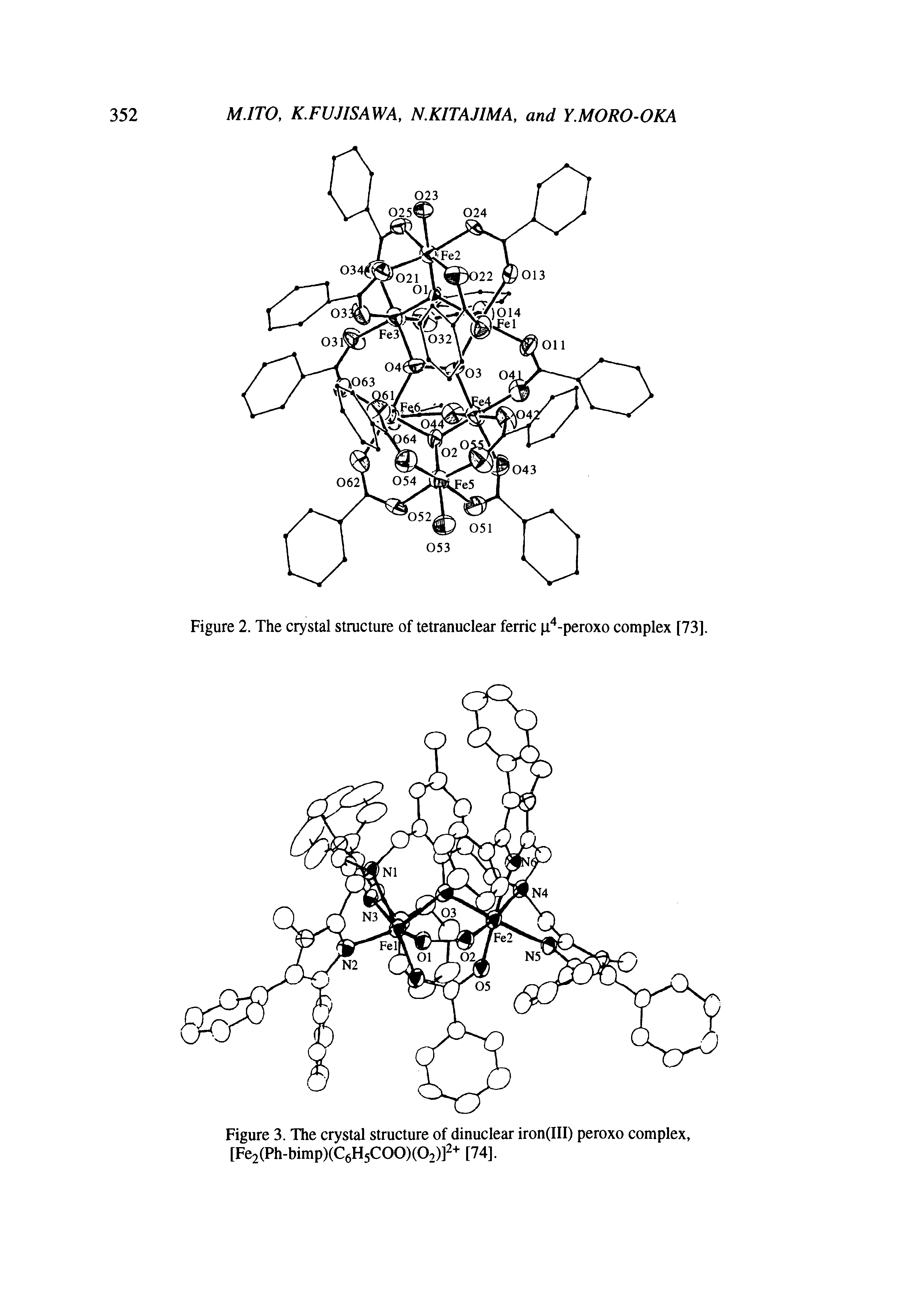 Figure 2. The crystal structure of tetranuclear ferric I -peroxo complex [73].