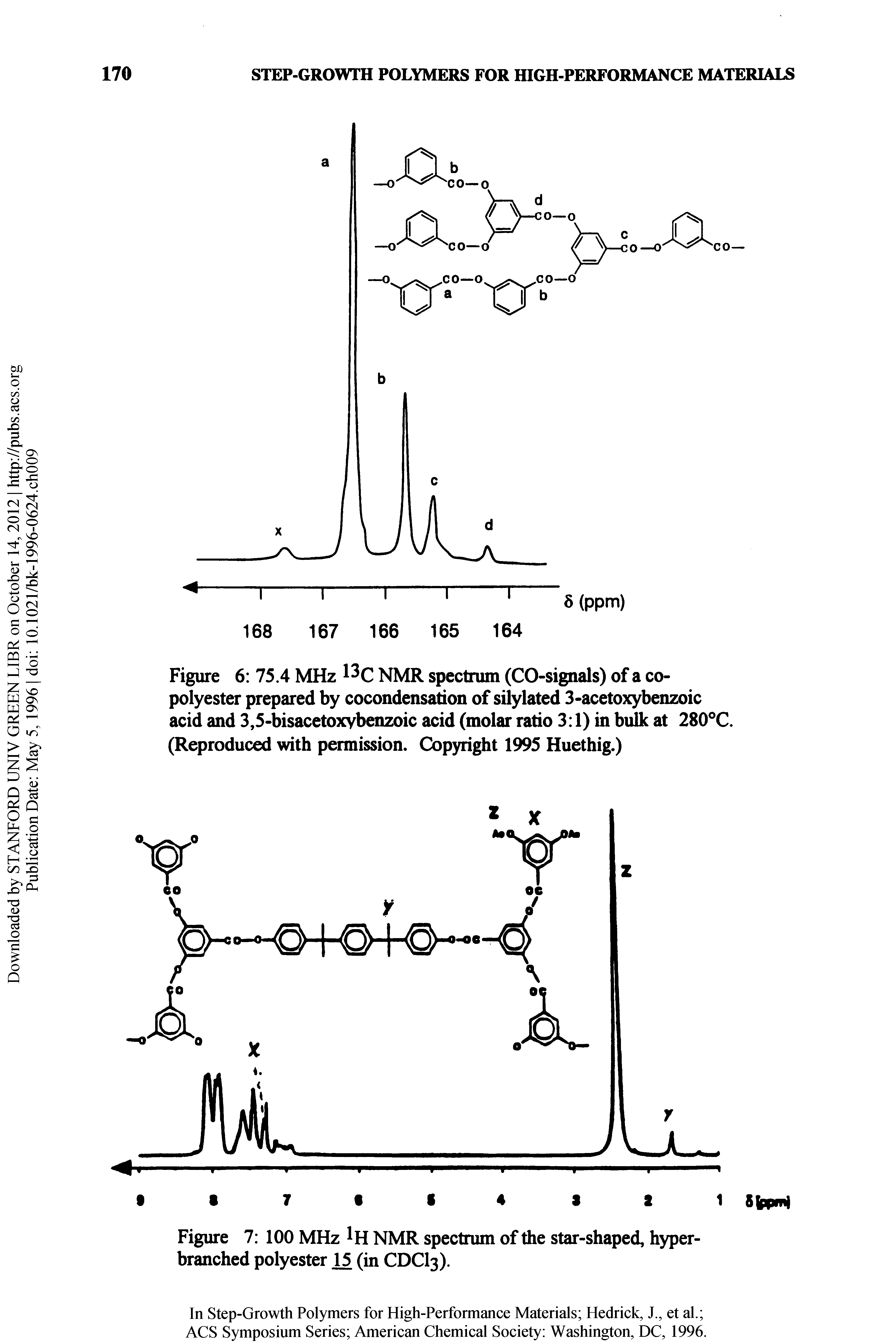 Figure 7 100 MHz 1h NMR spectrum of the star-shaped, hyper-branched polyester 15 (in CDCI3).