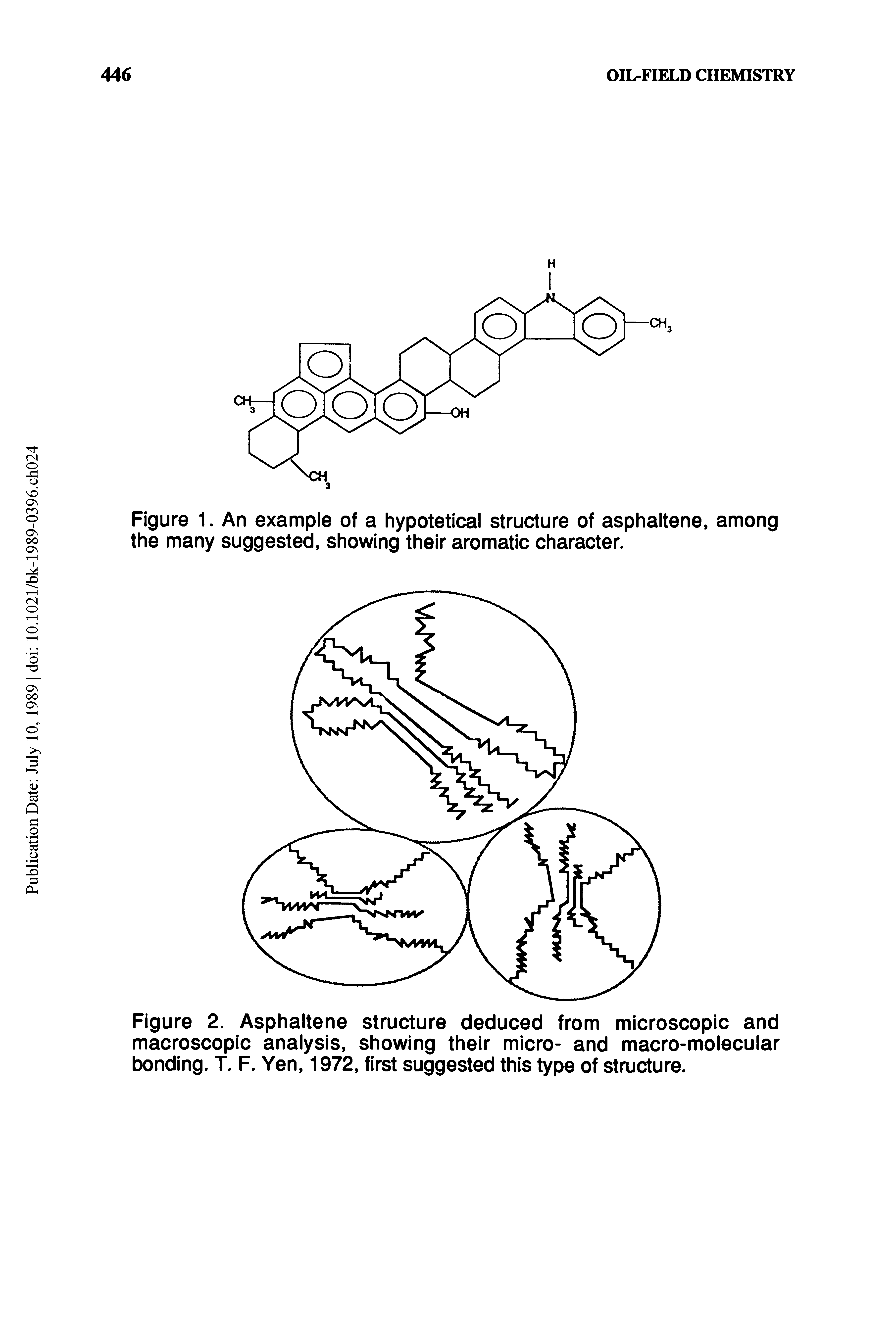 Figure 1. An example of a hypotetical structure of asphaltene, among the many suggested, showing their aromatic character.