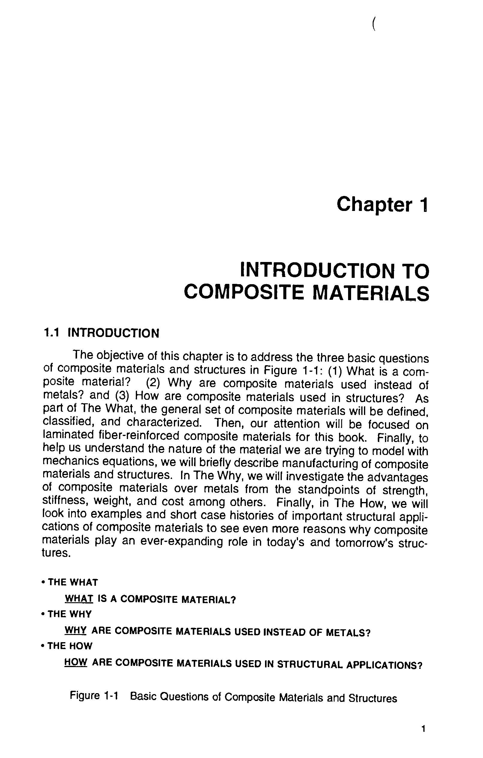 Figure 1-1 Basic Questions of Composite Materials and Structures...