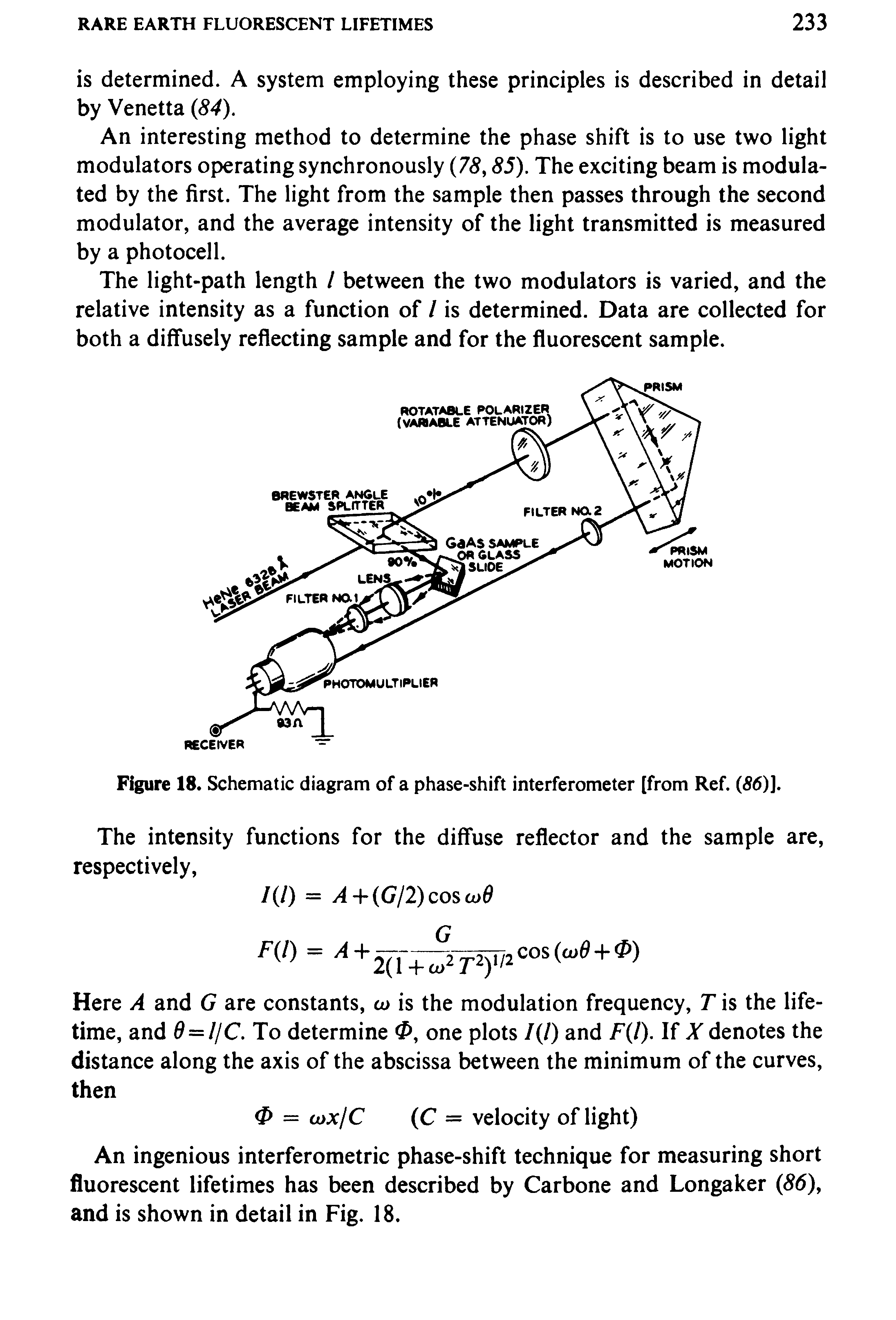 Figure 18. Schematic diagram of a phase-shift interferometer [from Ref. (56)].