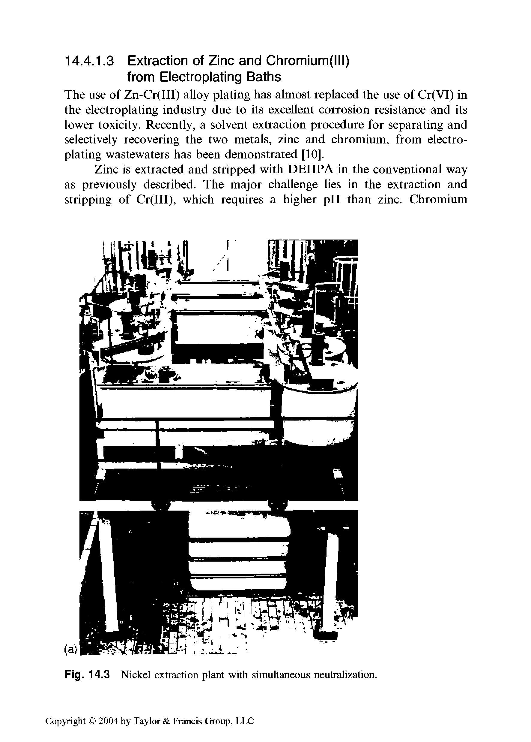 Fig. 14.3 Nickel extraction plant with simultaneous neutralization.