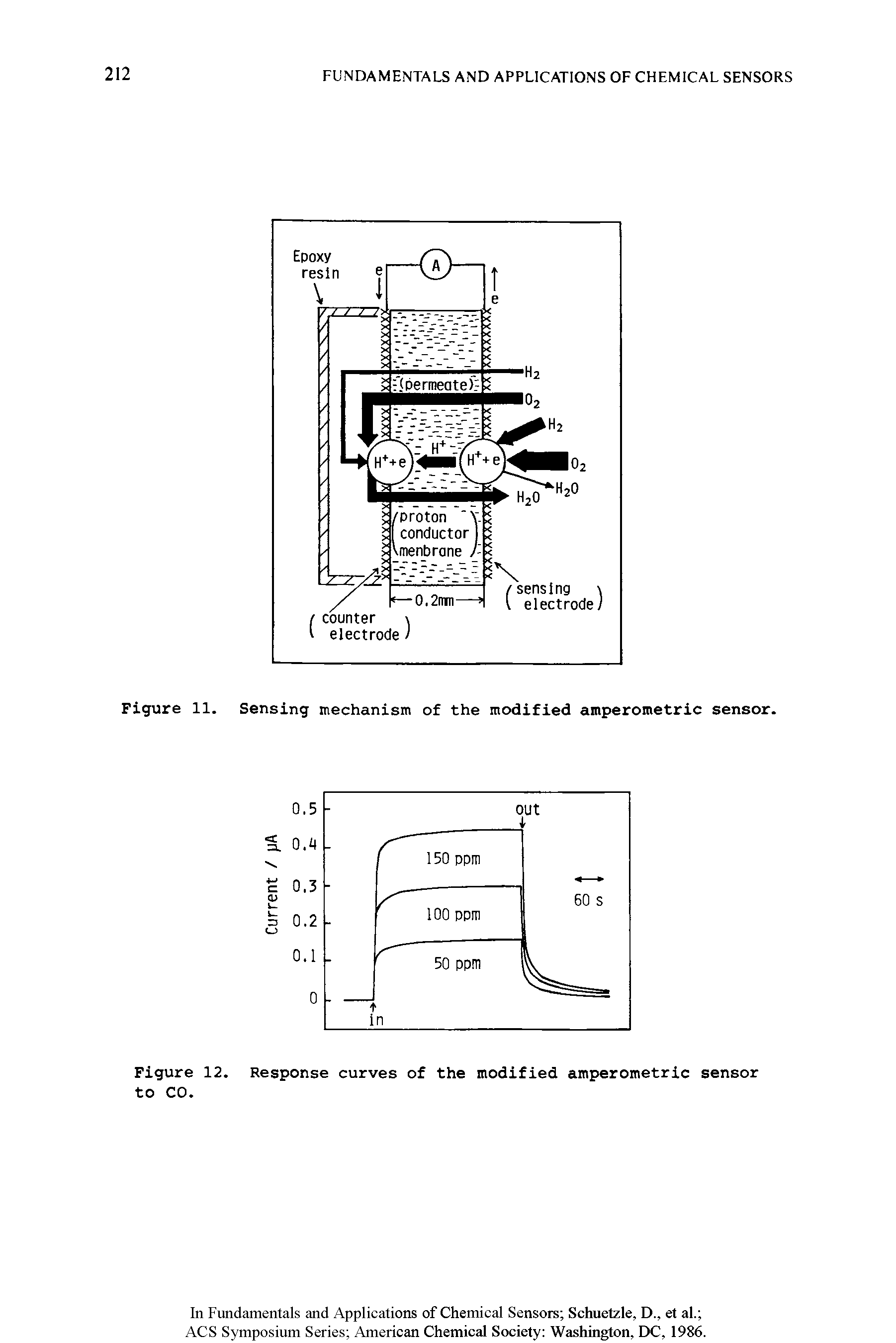 Figure 11. Sensing mechanism of the modified amperometric sensor.