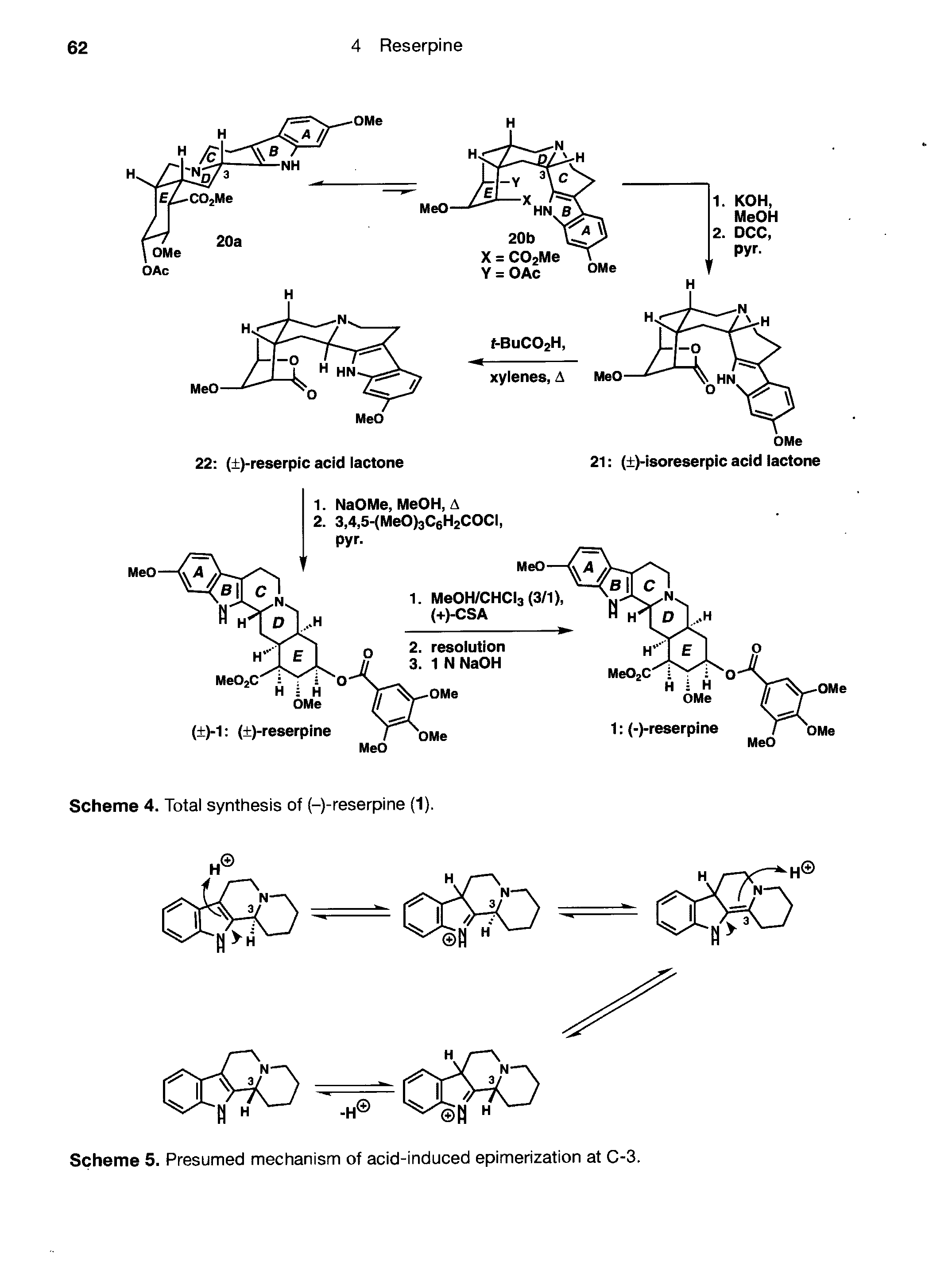 Scheme 5. Presumed mechanism of acid-induced epimerization at C-3.