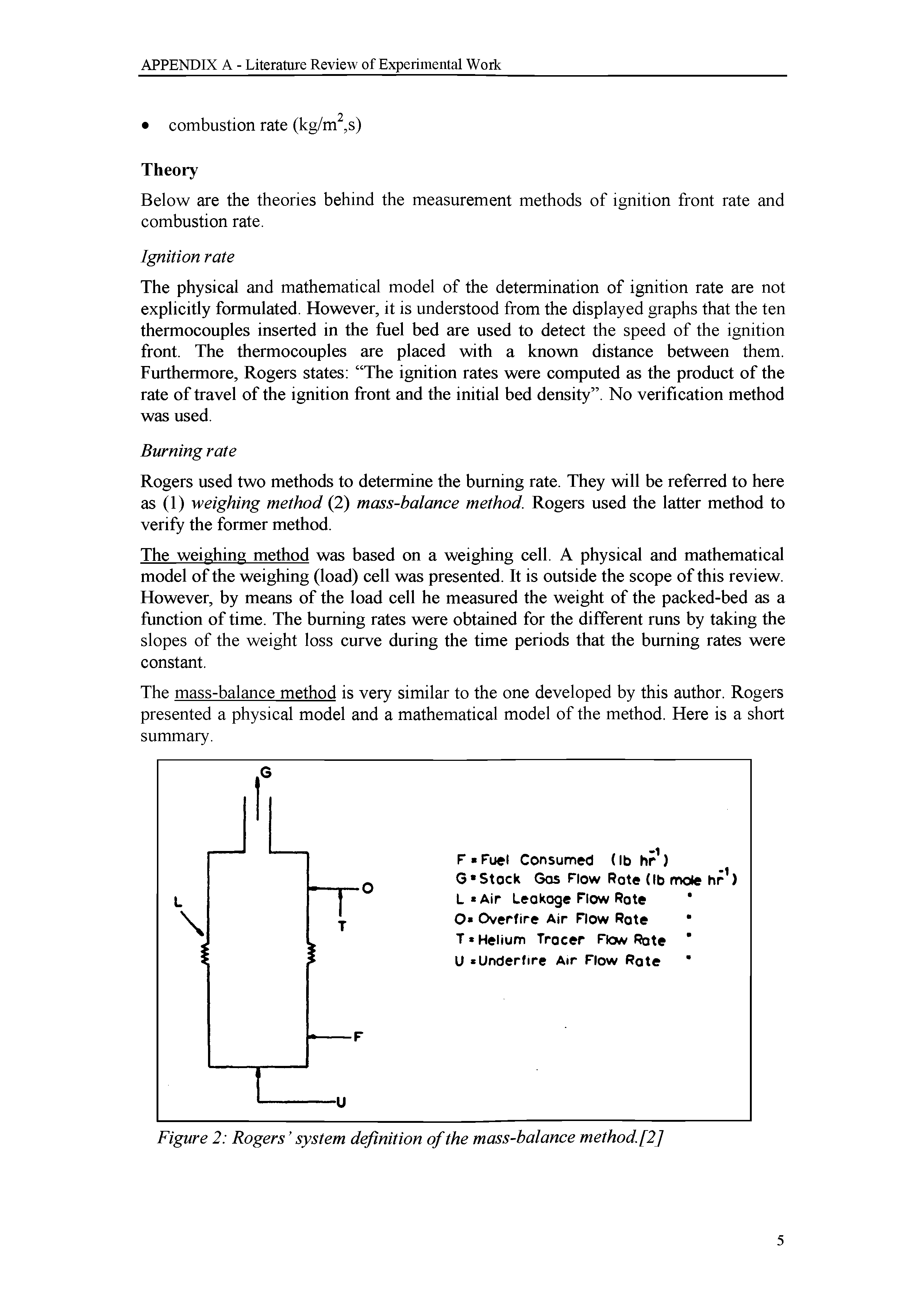 Figure 2 Rogers system definition of the mass-balance method [2]...