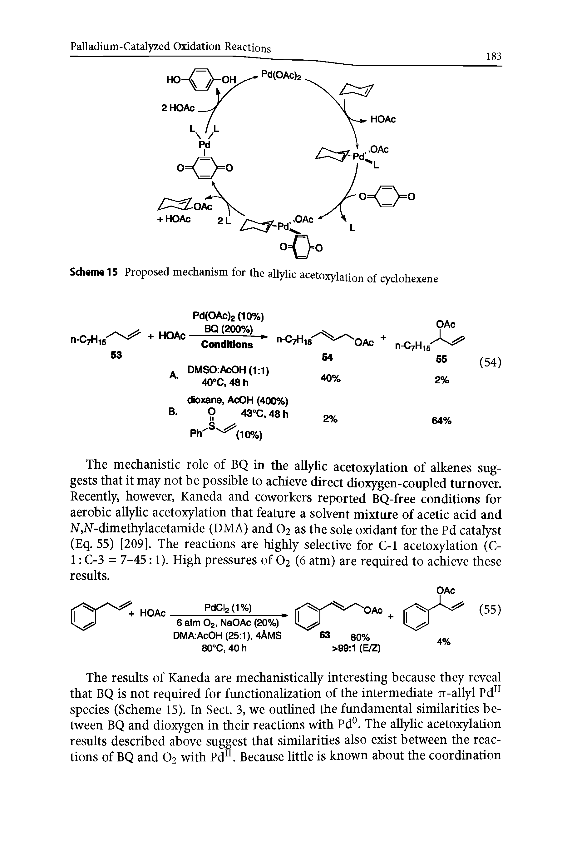 Scheme 15 Proposed mechanism for the allylic acetoxylation of cyclohexene...