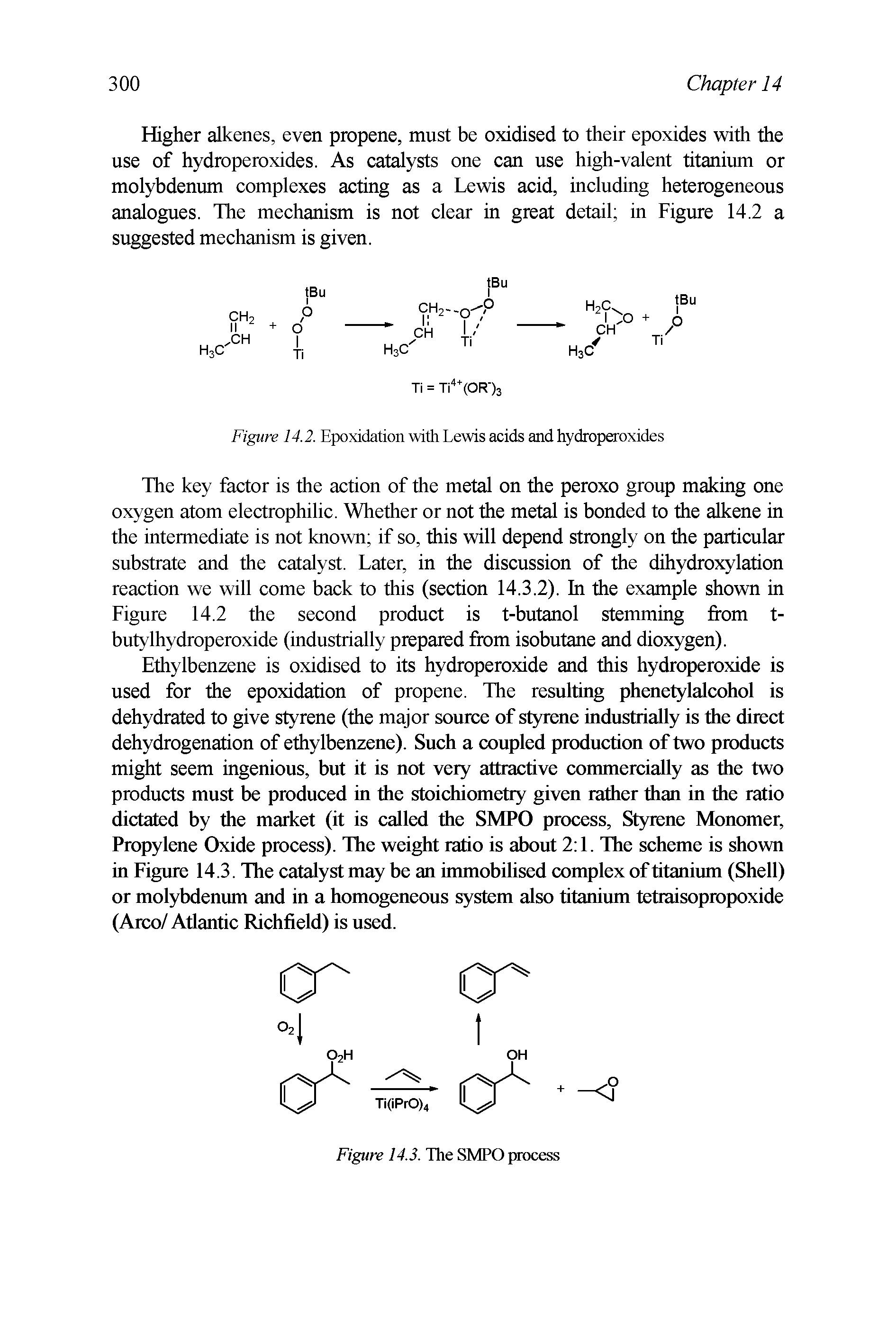 Figure 14.2. Epoxidation with Lewis acids and hydroperoxides...