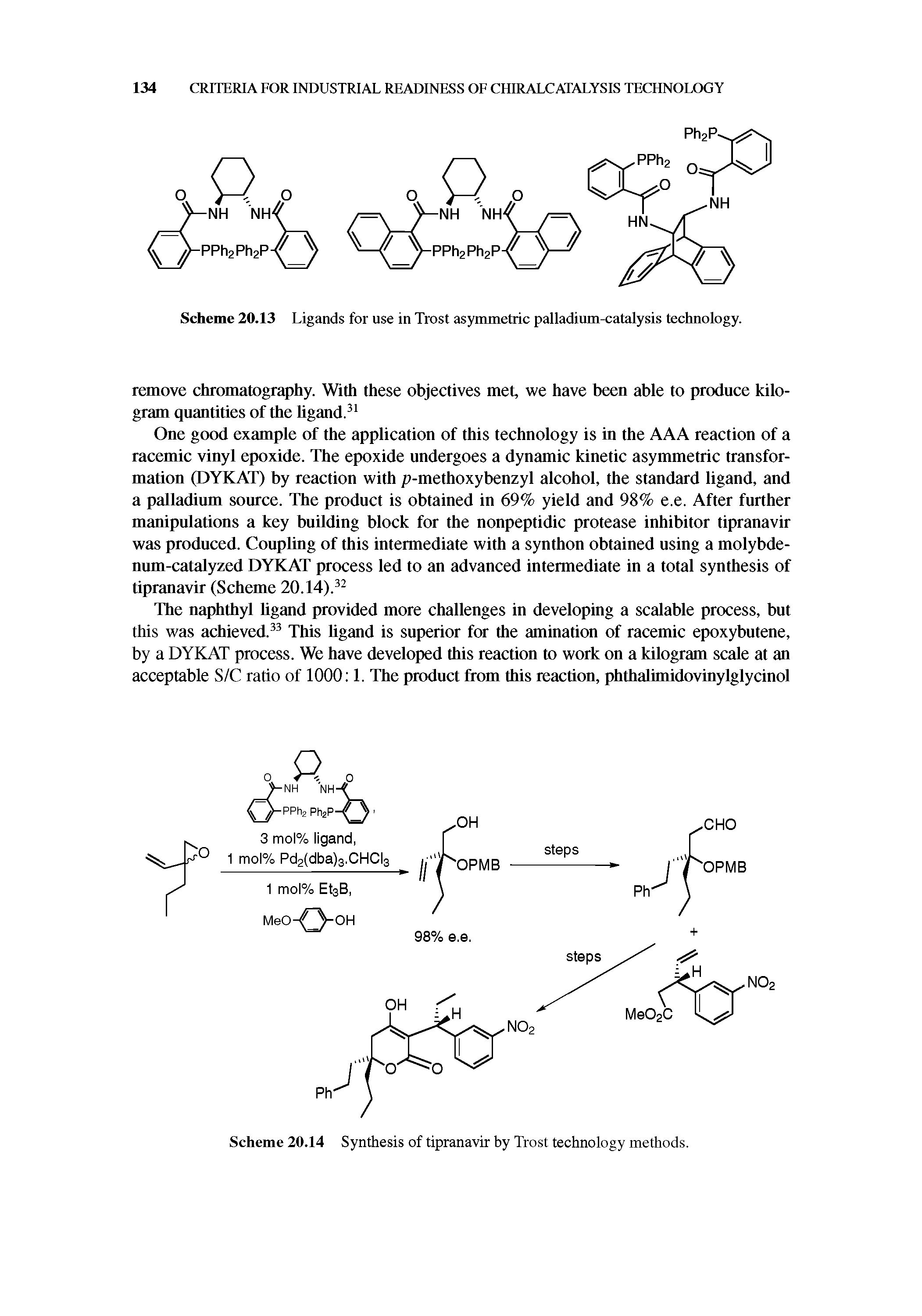 Scheme 20.13 Ligands for use in Trost asymmetric palladium-catalysis technology.