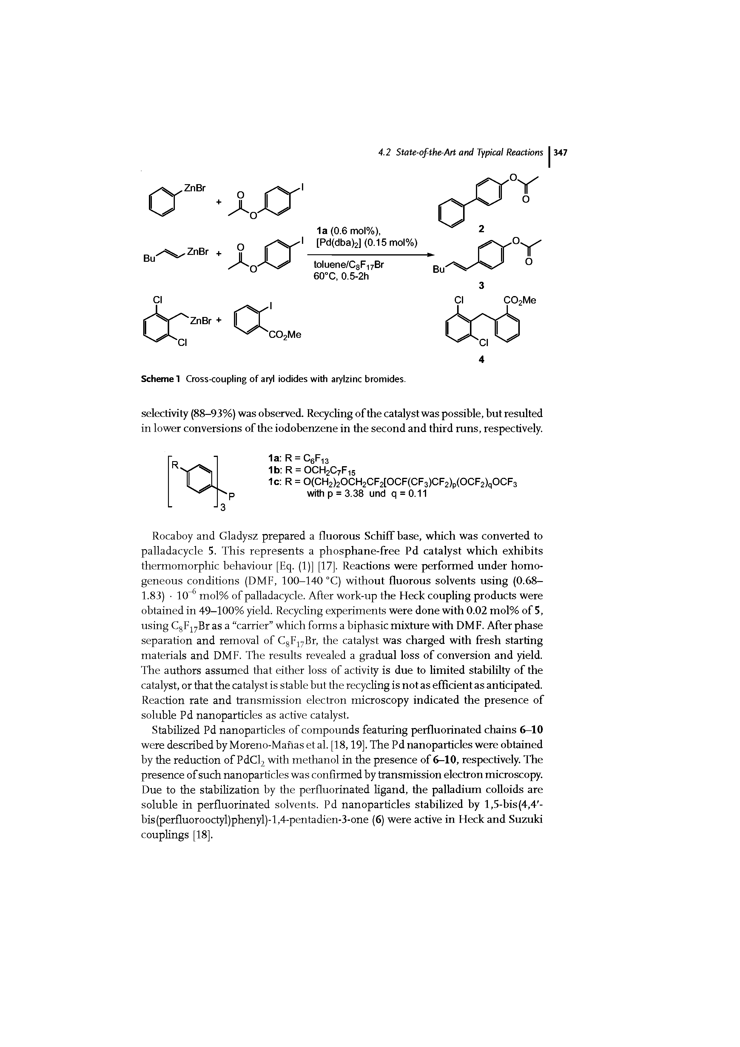Scheme 1 Cross-coupling of aryl iodides with arylzinc bromides.