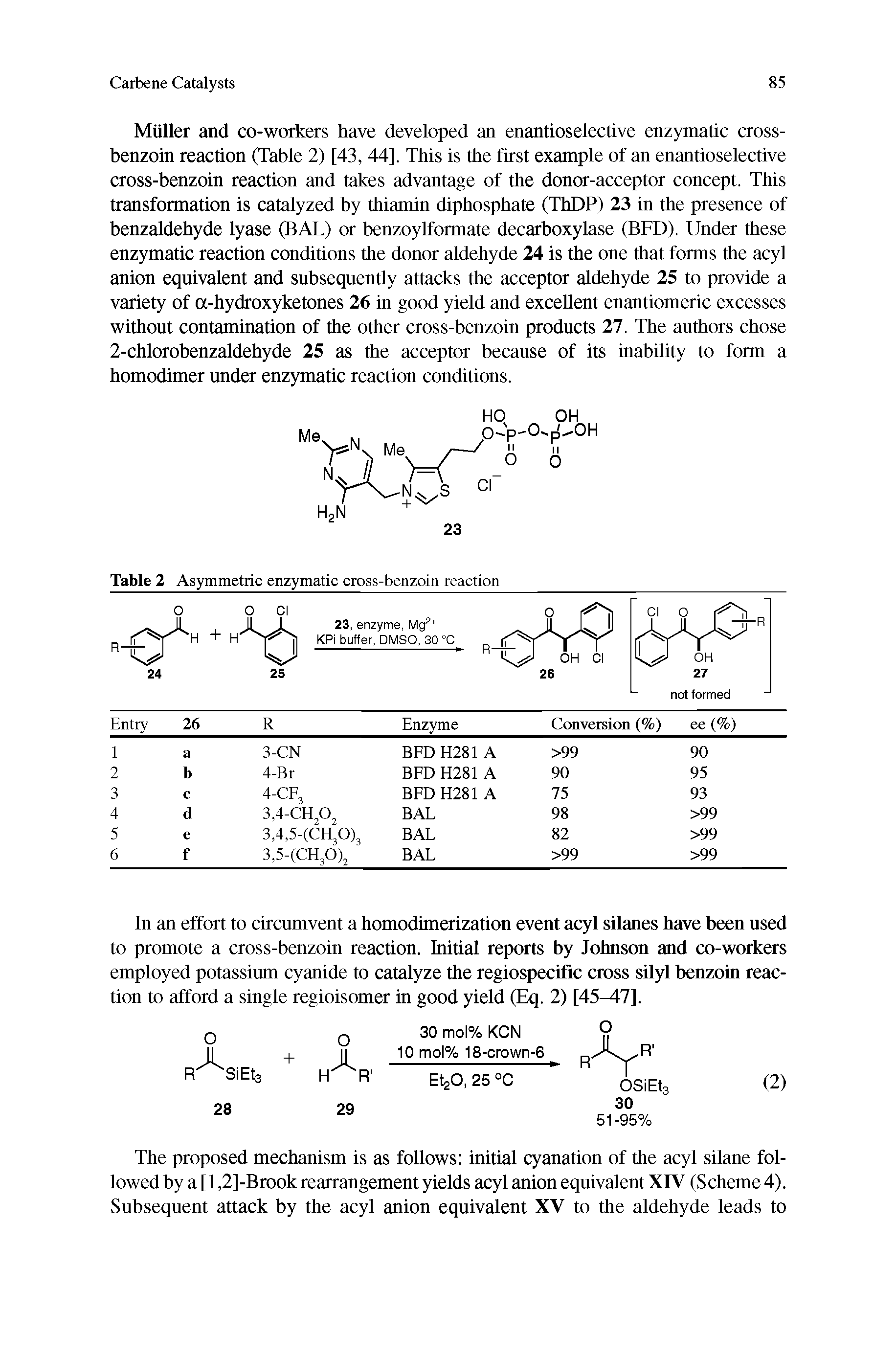 Table 2 Asymmetric enzymatic cross-benzoin reaction...