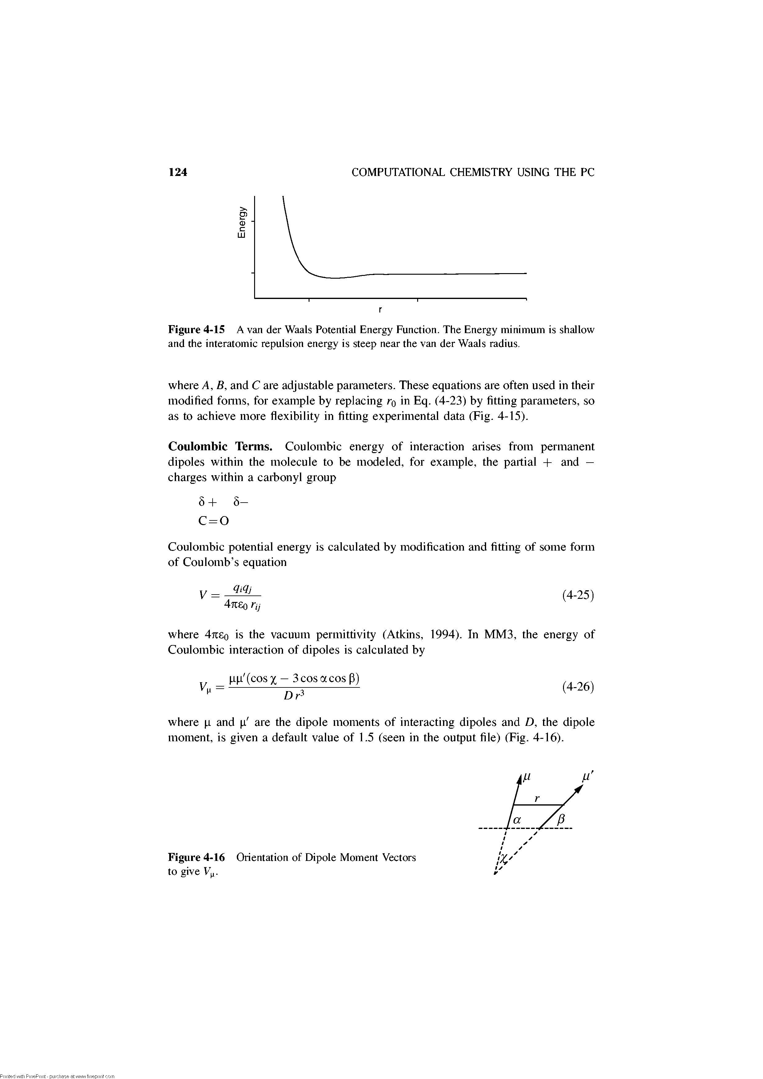 Figure 4-16 Orientation of Dipole Moment Vectors to give Vj,.