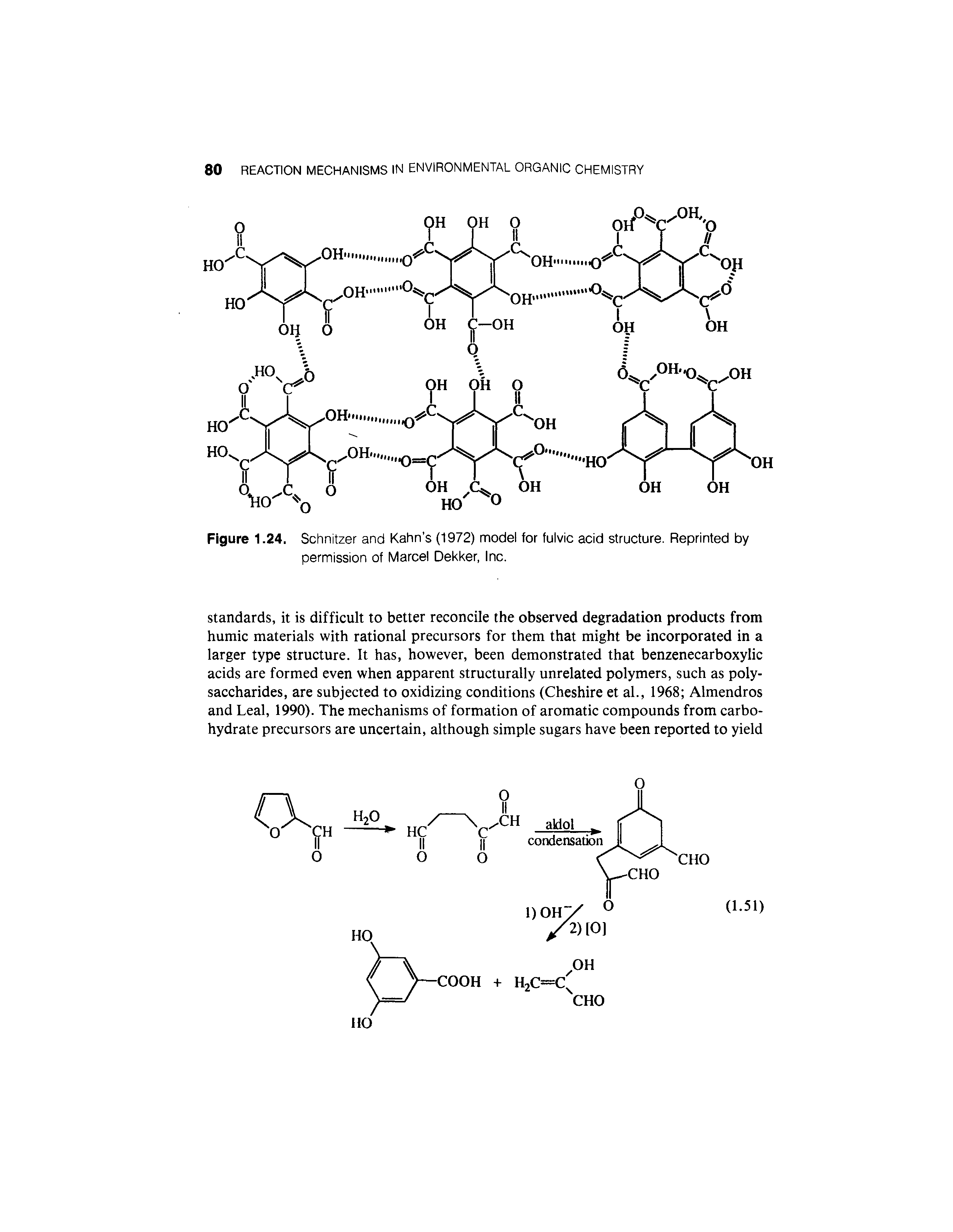 Figure 1.24. Schnitzer and Kahn s (1972) model for fulvic acid structure. Reprinted by permission of Marcel Dekker, Inc.