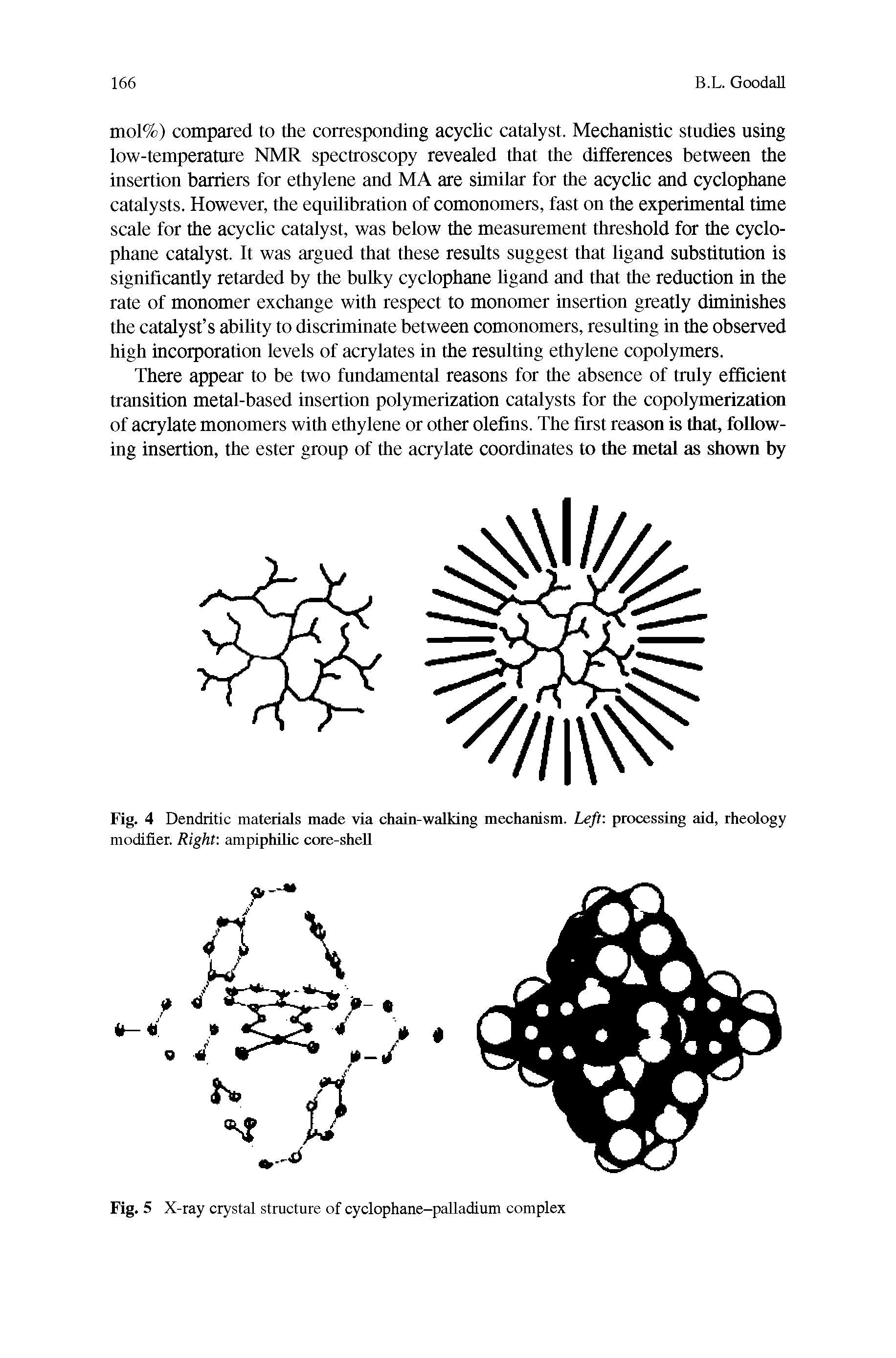 Fig. 4 Dendritic materials made via chain-walking mechanism. Left processing aid, rheology modifier. Right ampiphilic core-shell...