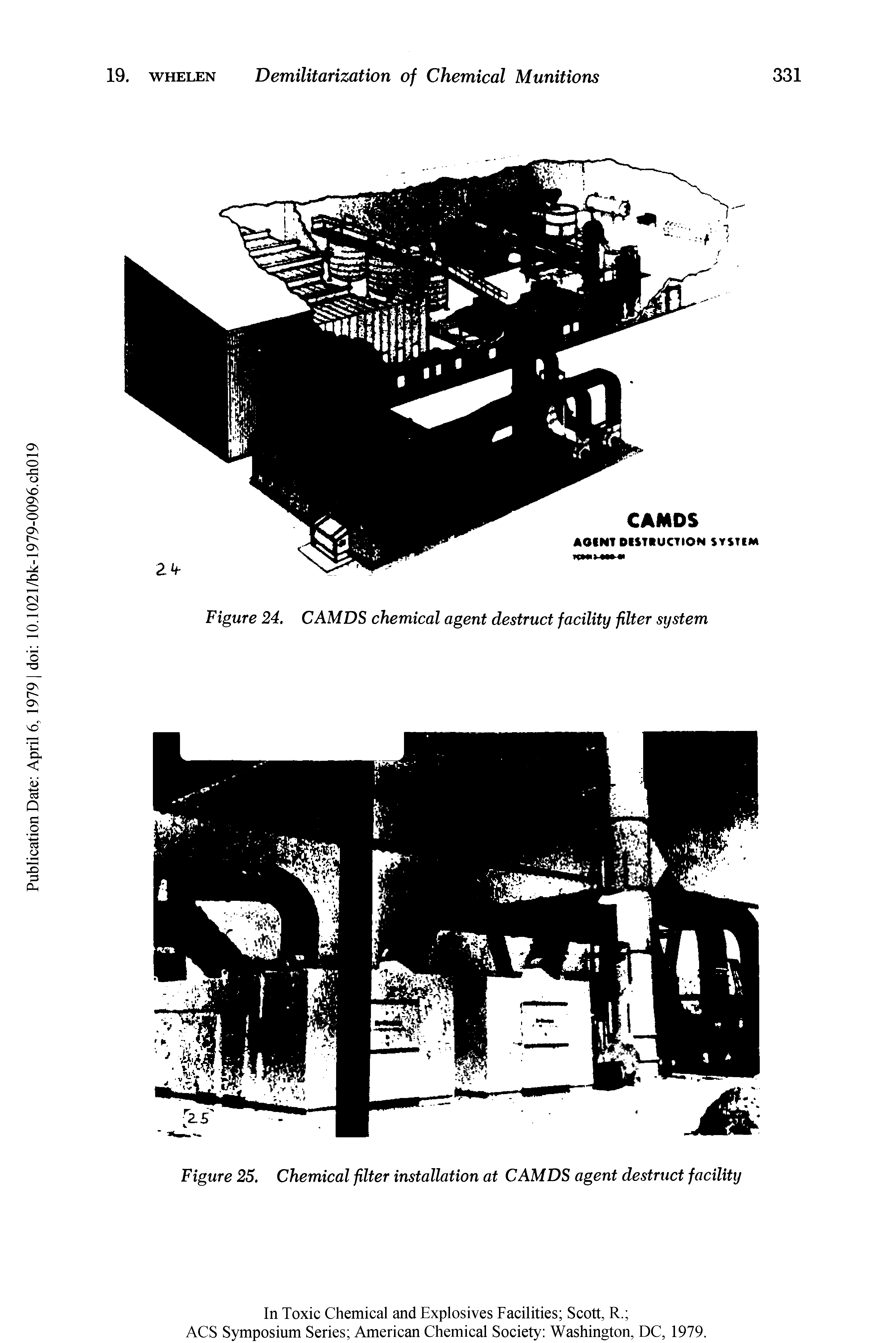 Figure 25. Chemical filter installation at CAMDS agent destruct facility...