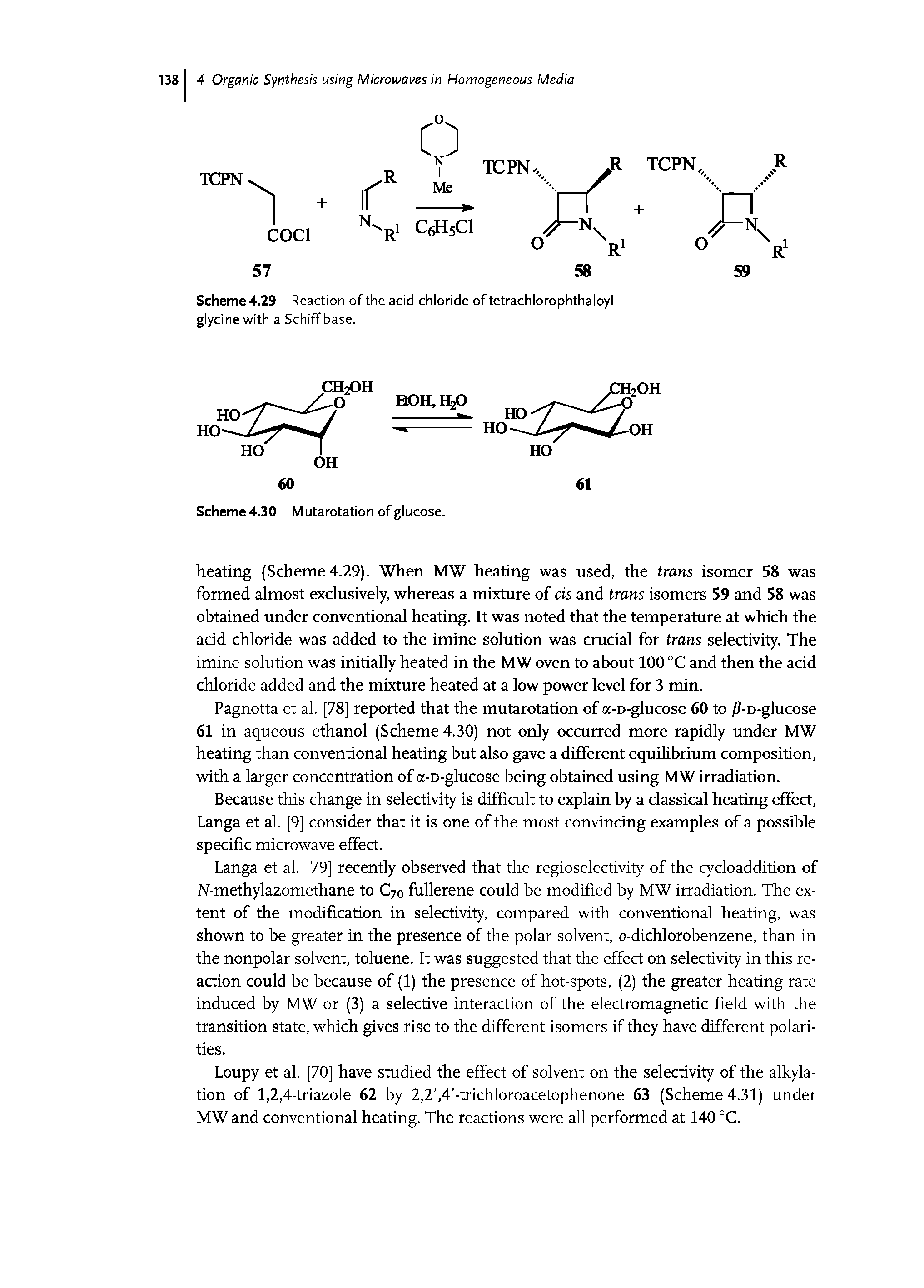 Scheme 4.29 Reaction of the acid chloride of tetrachlorophthaloyl glycine with a Schiffbase.