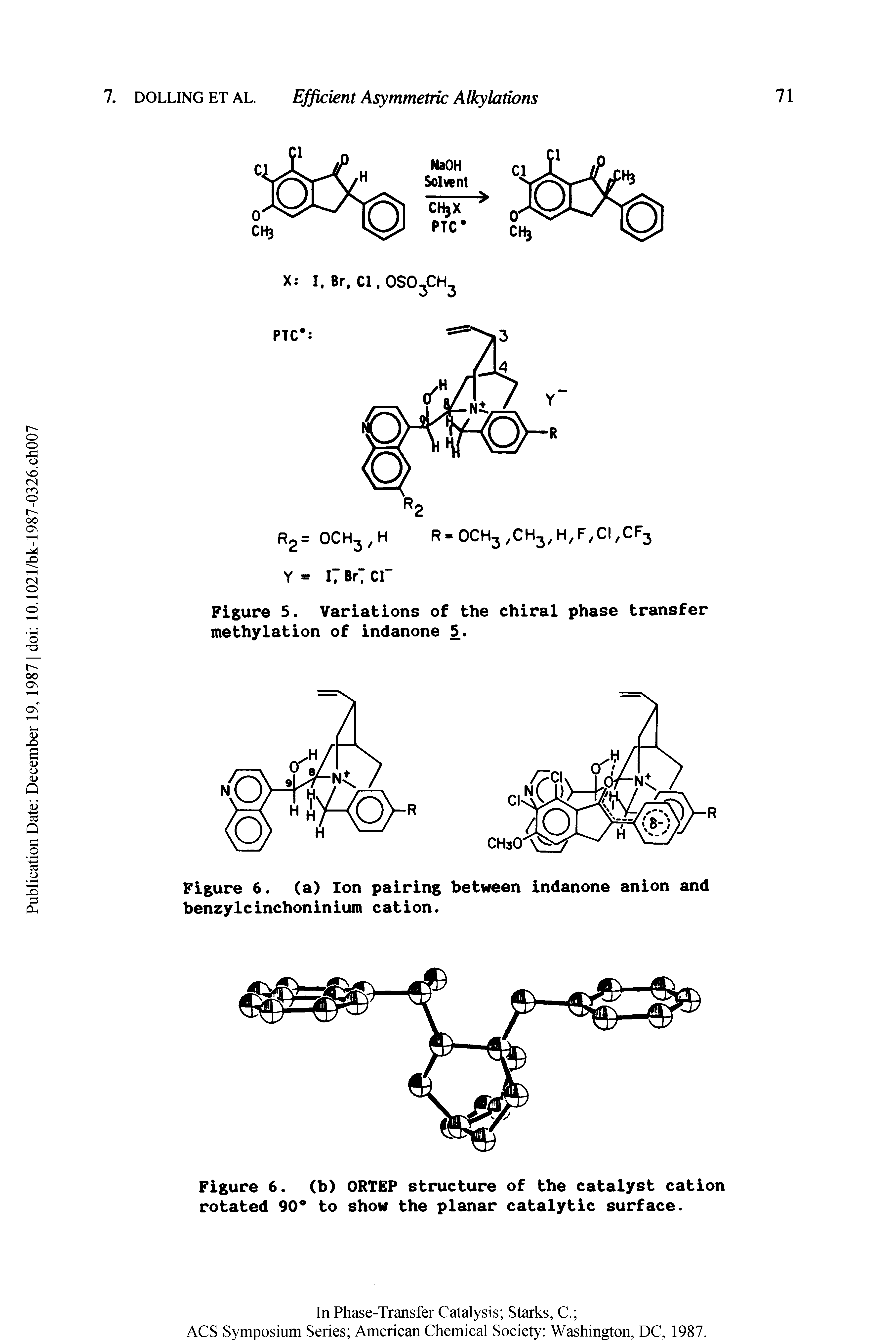 Figure 5. Variations of the chiral phase transfer methylation of indanone 5.