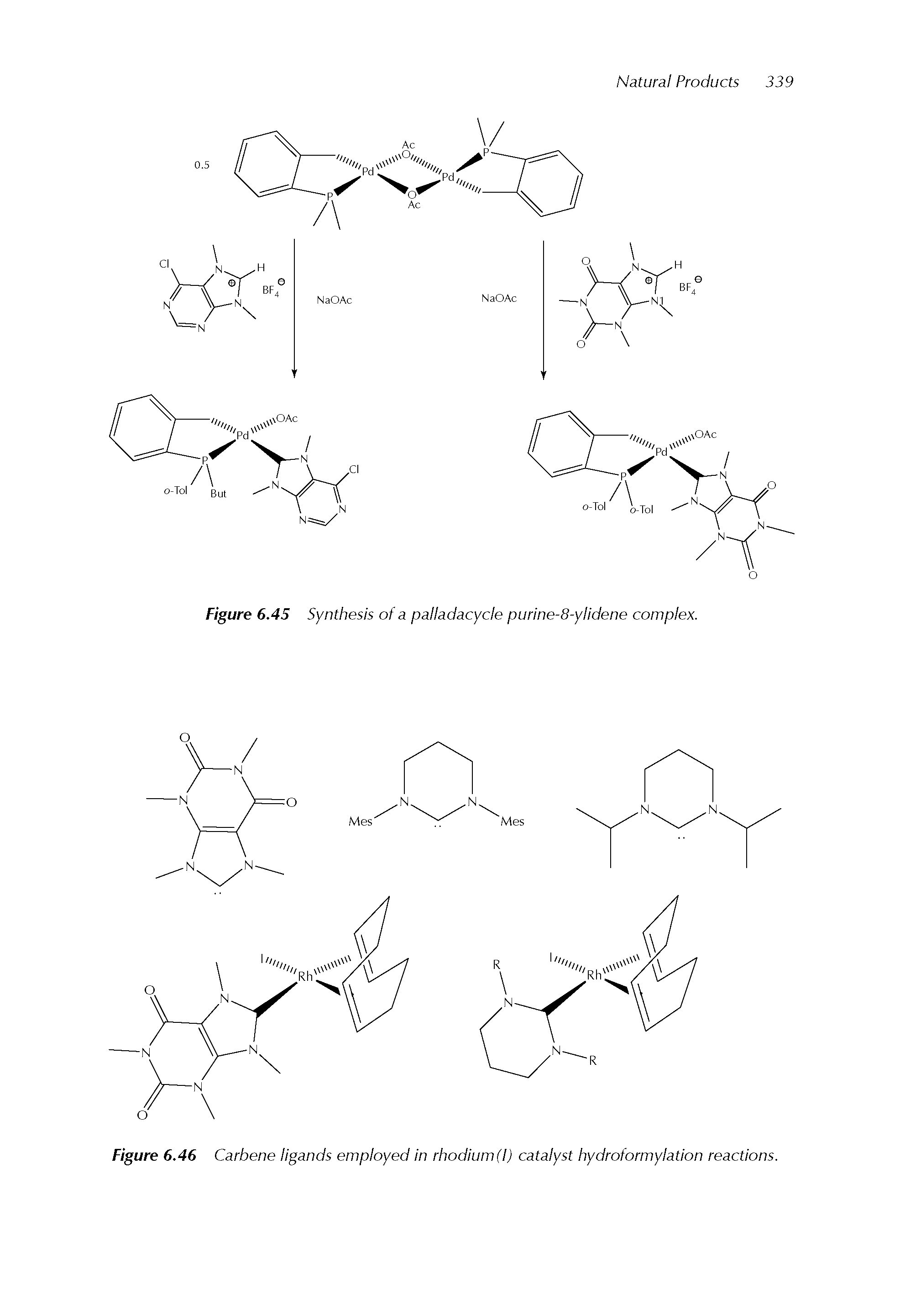 Figure 6.46 Carbene ligands employed in rhodium(l) catalyst hydroformylation reactions.