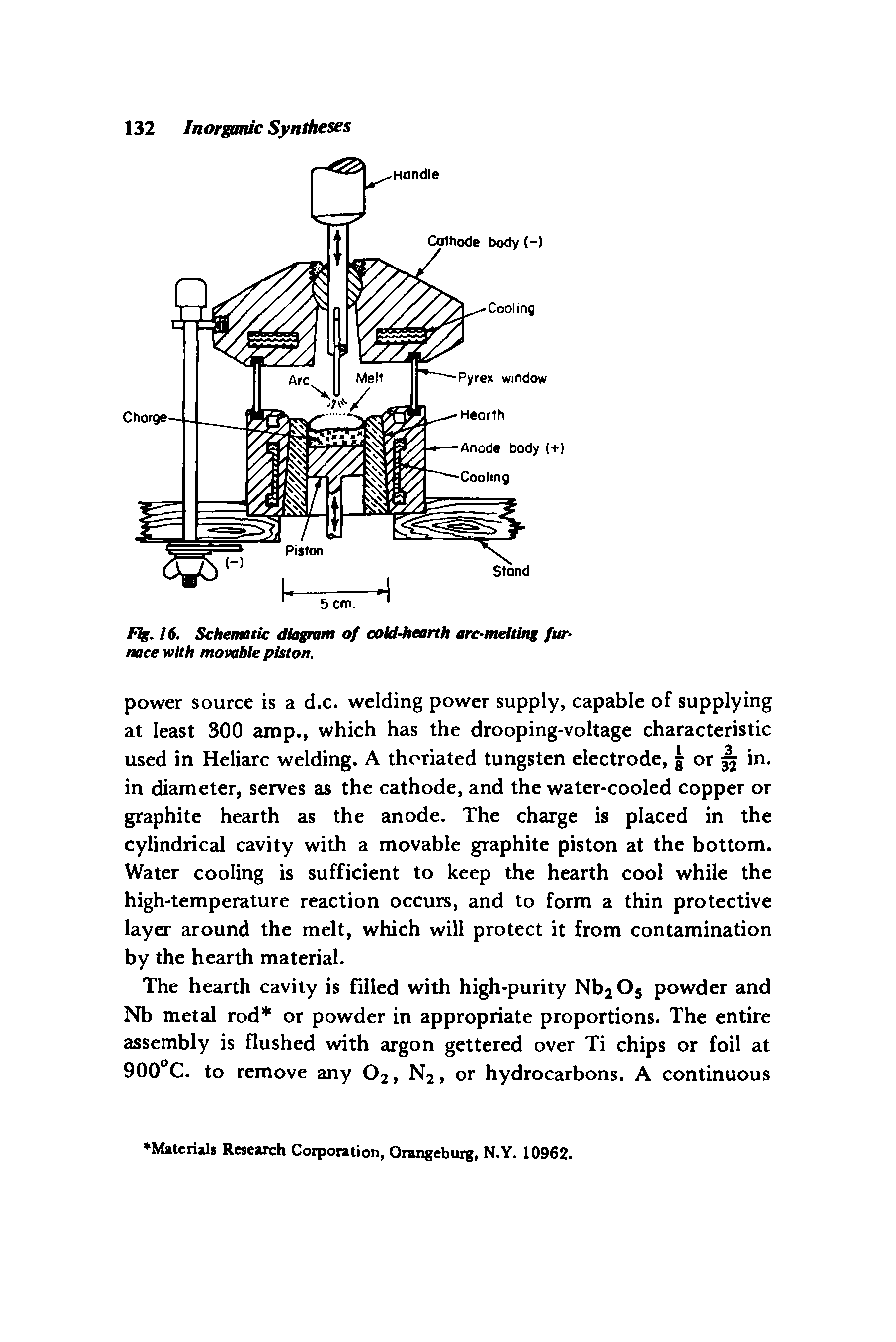 Fig. 16. Schematic diagram of cold-hearth arc-melting furnace with movable piston.