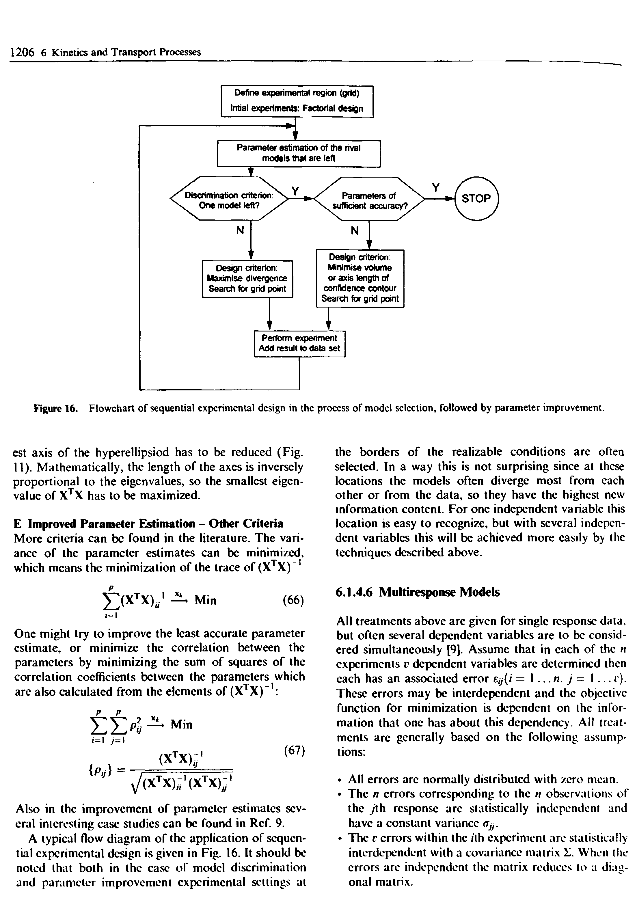 Figure 16. Flowchart of sequential experimental design in the process of model selection, followed by parameter improvement.