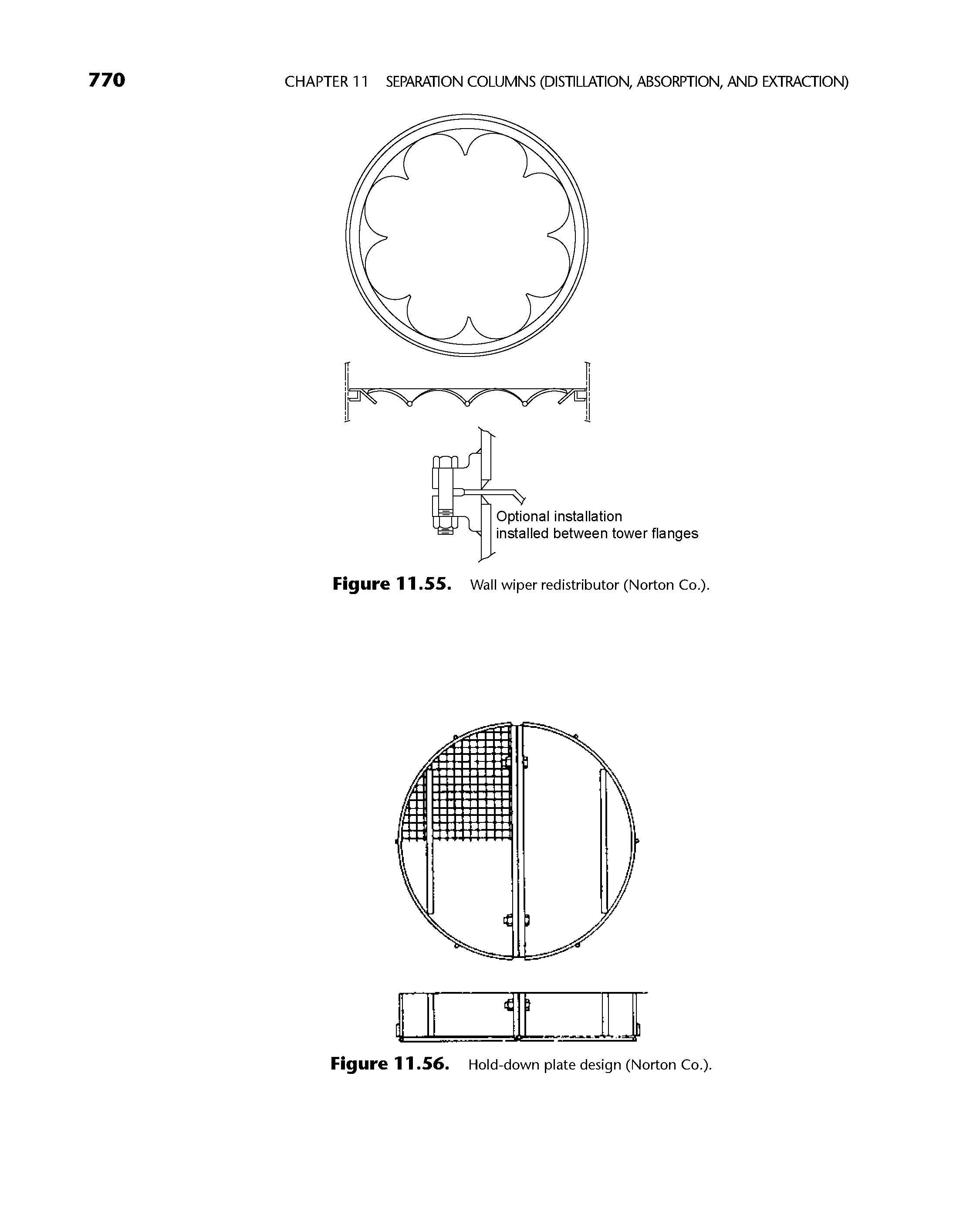 Figure 11.56. Hold-down plate design (Norton Co.).