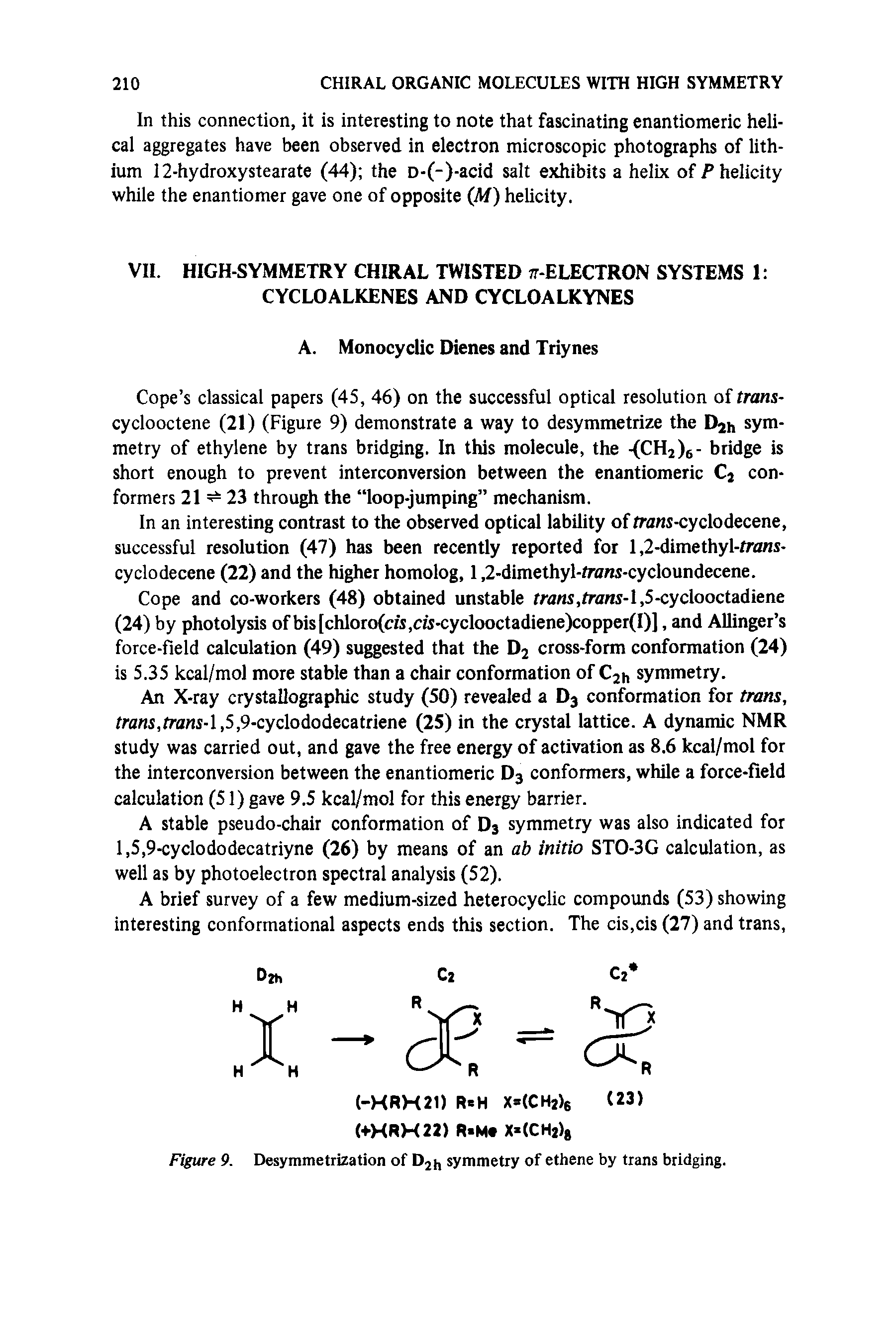 Figure 9. Desymmetrization of D2j, symmetry of ethene by trans bridging.