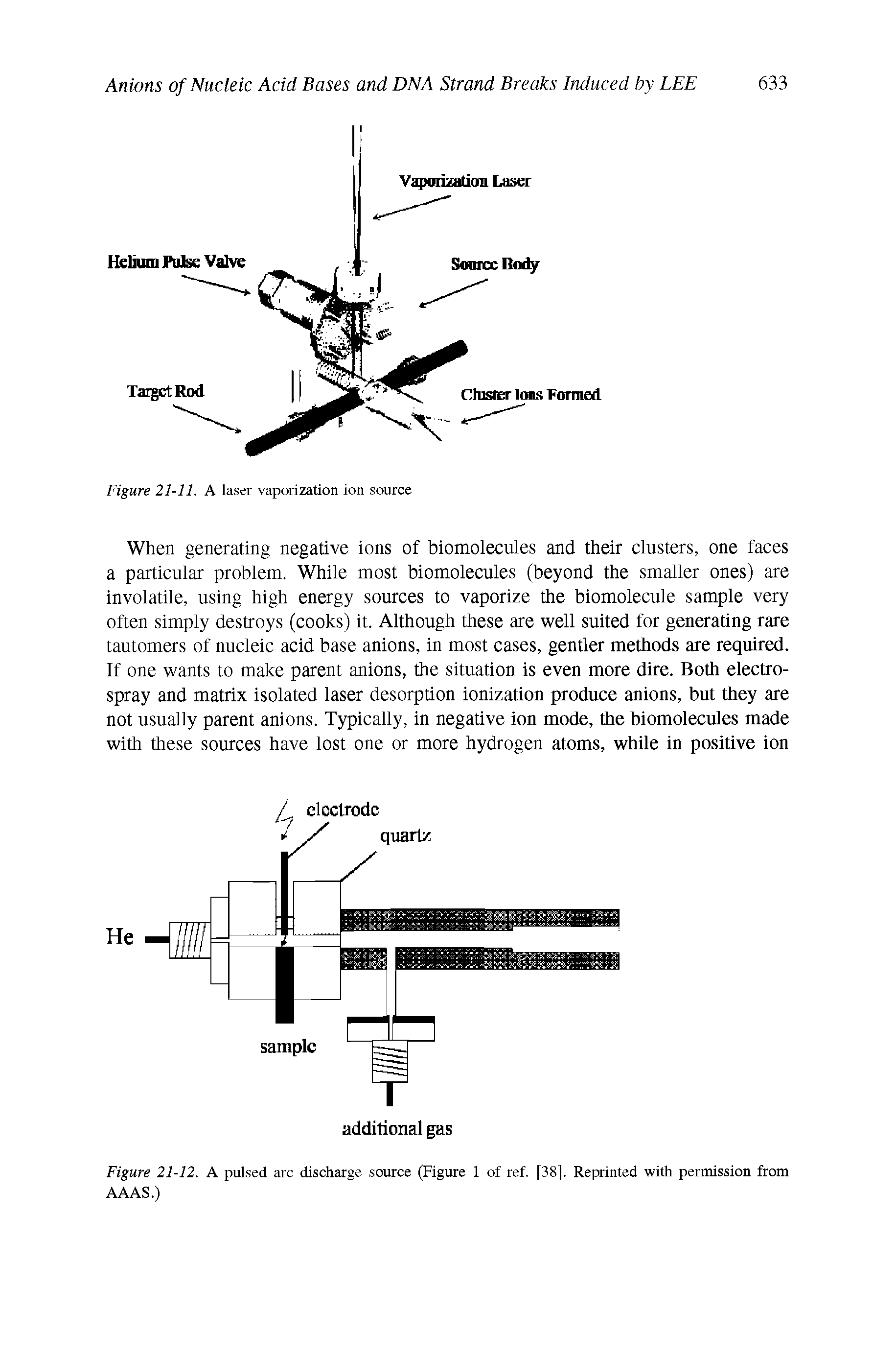 Figure 21-12. A pulsed arc discharge source (Figure 1 of ref. [38], Reprinted with permission from AAAS.)...