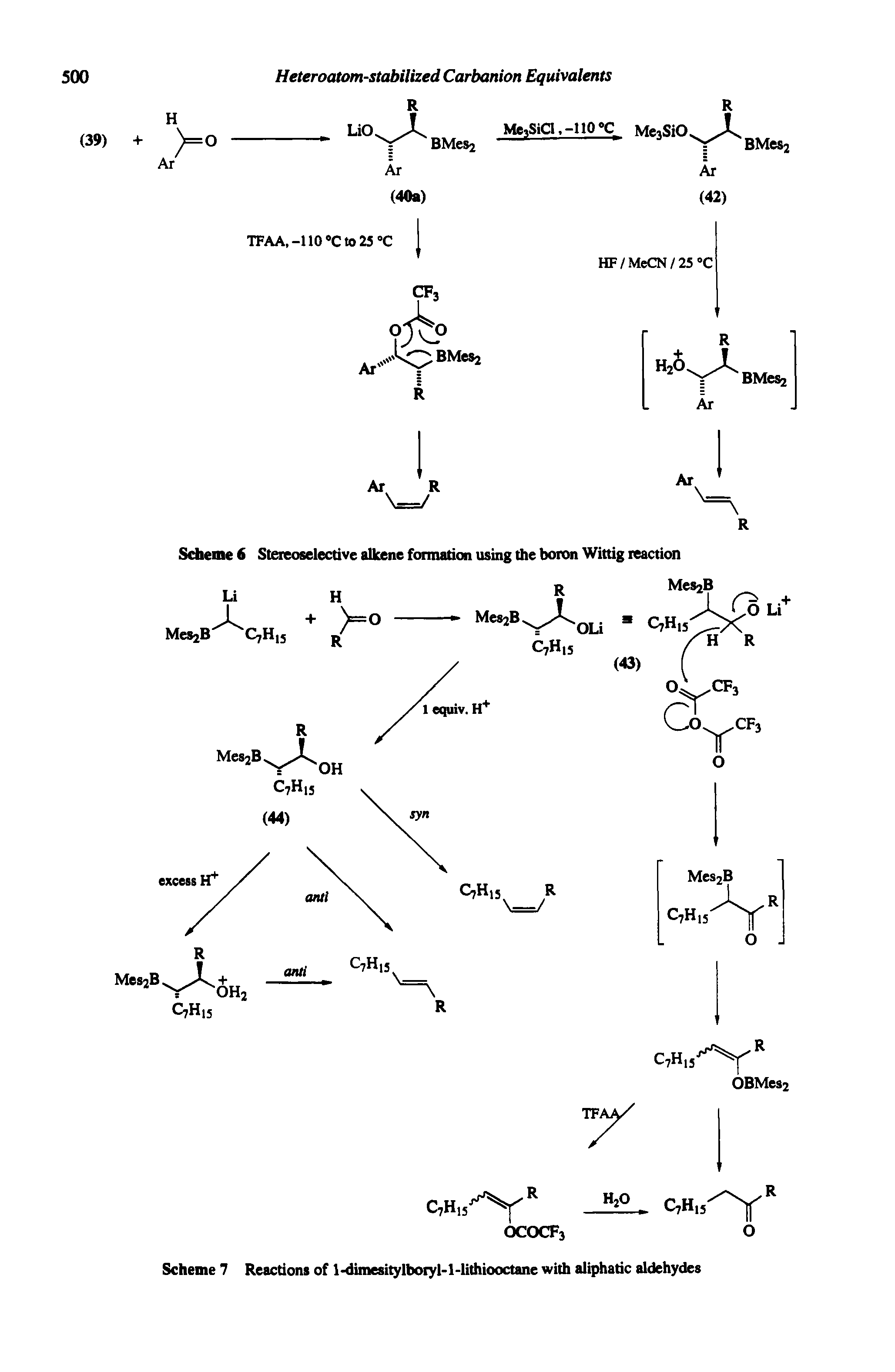 Scheme 6 Stereoselective alkene formation using the boron Wittig reaction...