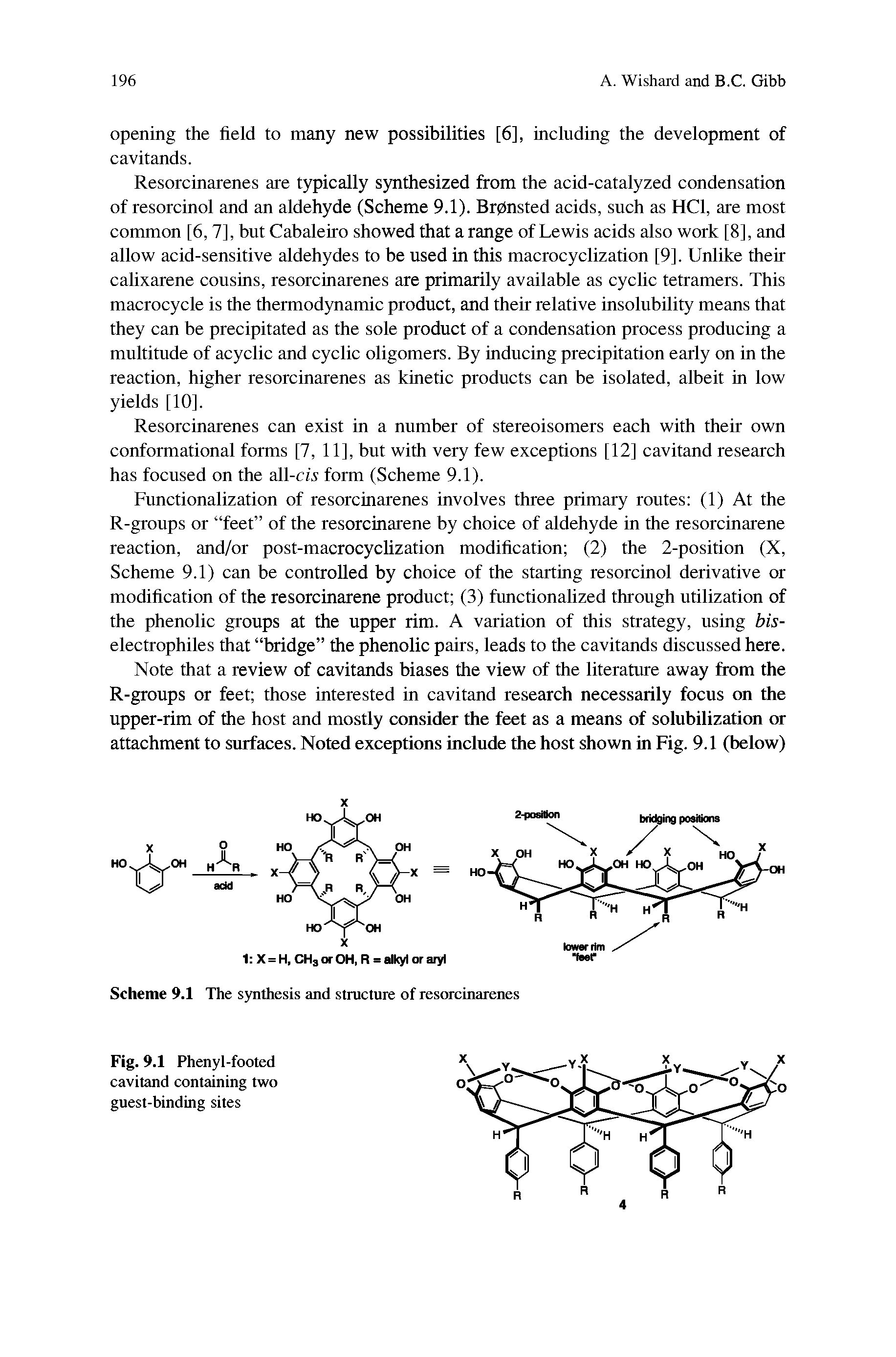 Fig. 9.1 Phenyl-footed cavitand containing two guest-binding sites...