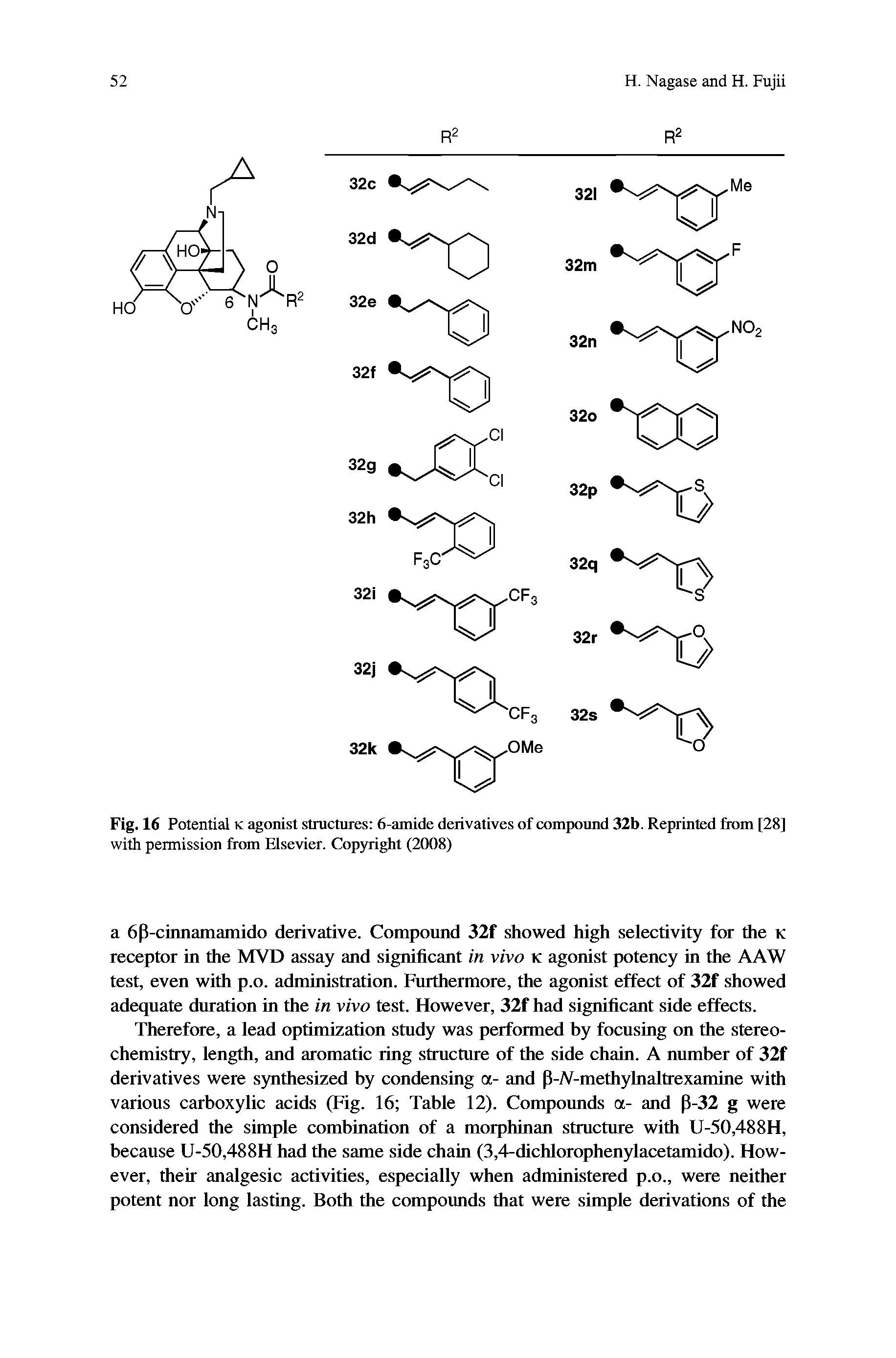 Fig. 16 Potential K agonist structures 6-amide derivatives of compound 32b. Reprinted from [28] with permission from Elsevier. Copyright (2008)...