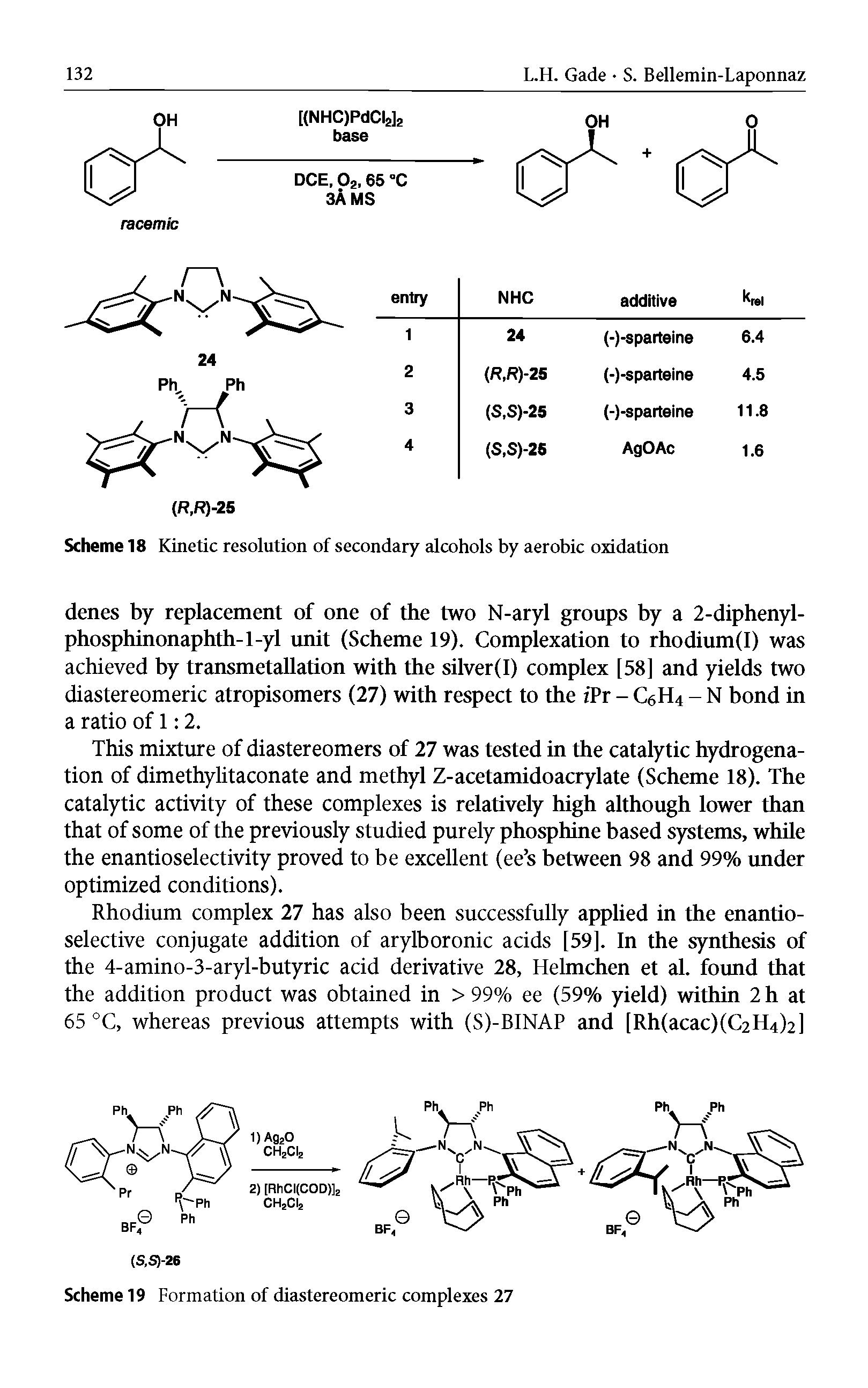Scheme 18 Kinetic resolution of secondary alcohols by aerobic oxidation...