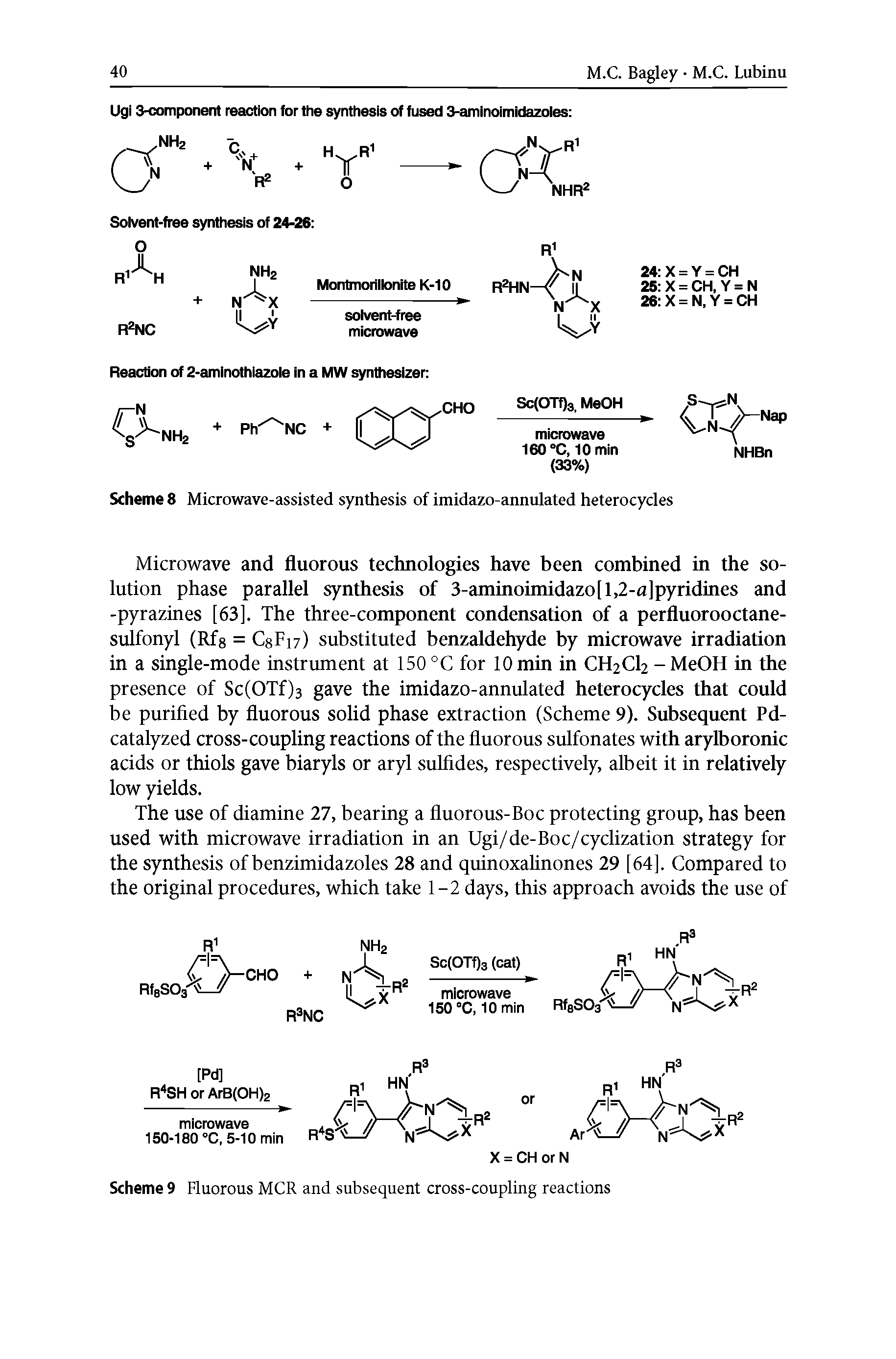 Scheme 8 Microwave-assisted synthesis of imidazo-annulated heterocycles...