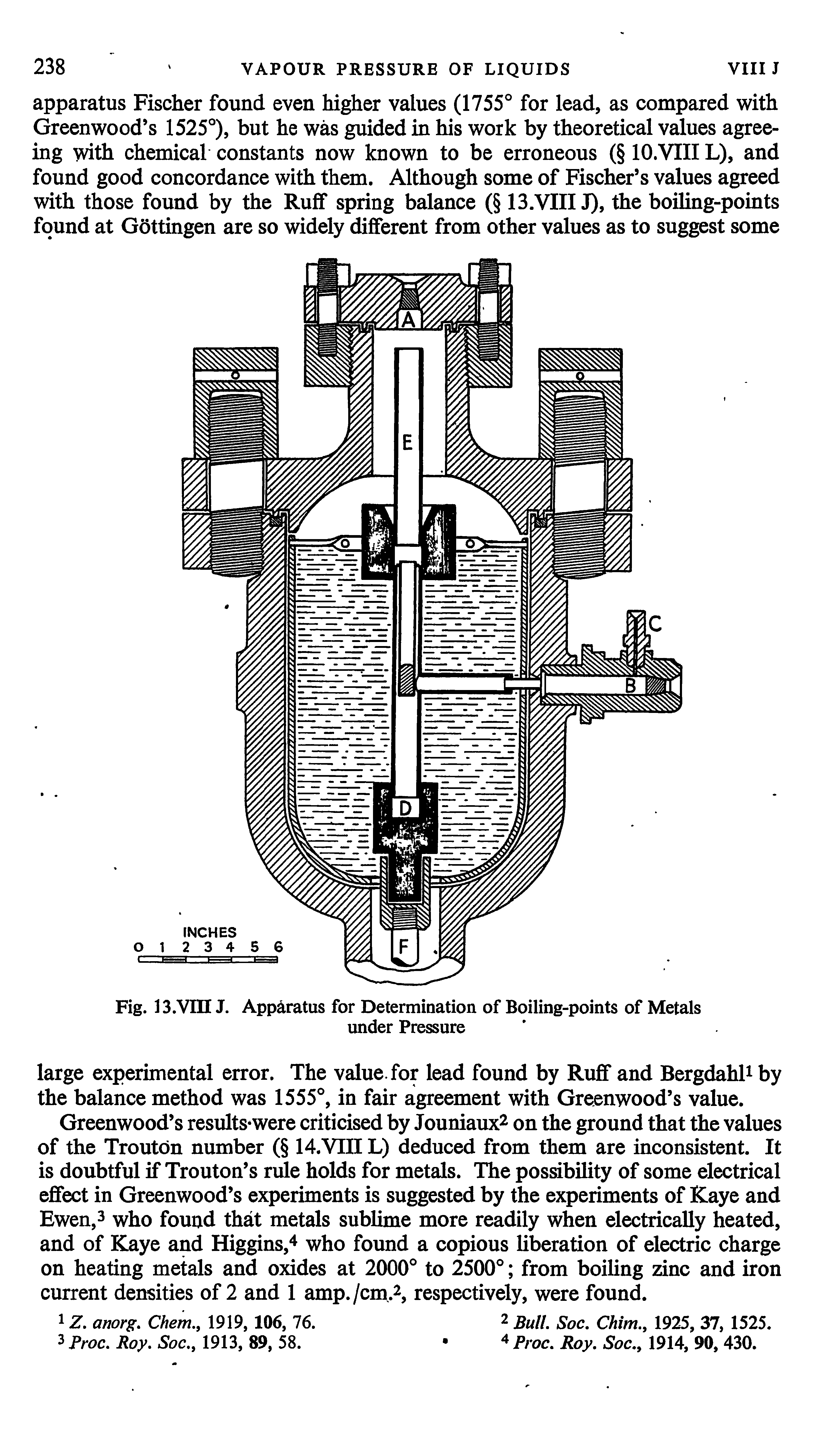 Fig. 13.Vin J. Apparatus for Determination of Boiling-points of Metals under Pressure...