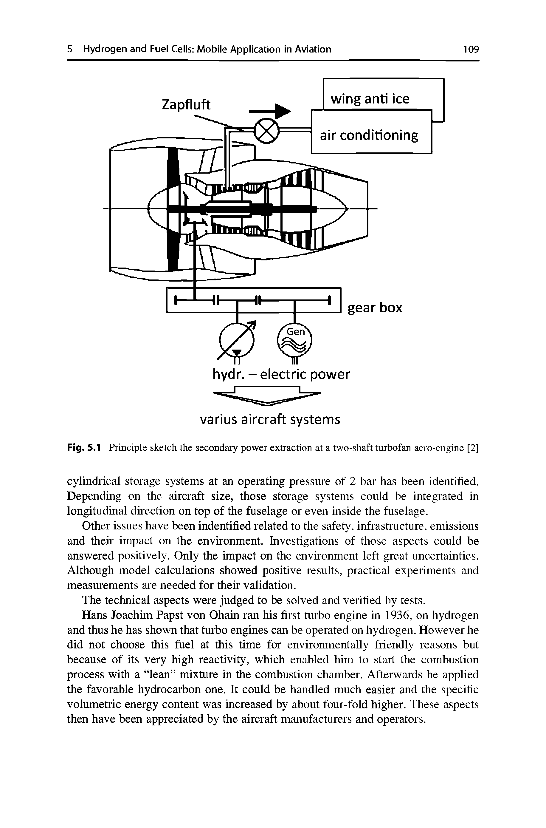 Fig. 5.1 Principle sketch the secondary power extraction at a two-shaft turbofan aero-engine [2]...