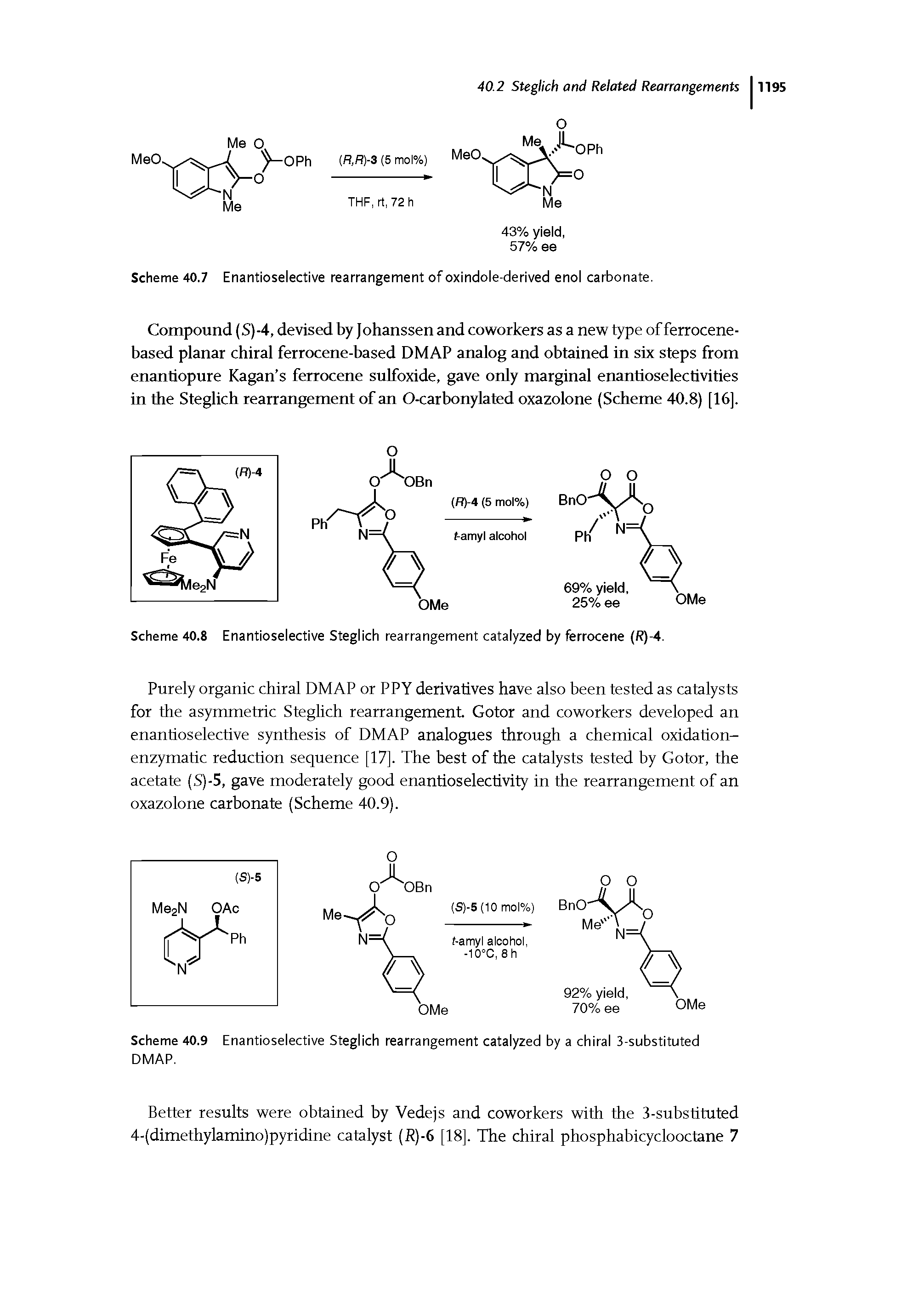 Scheme 40.7 Enantioselective rearrangement of oxindole-derived enol carbonate.