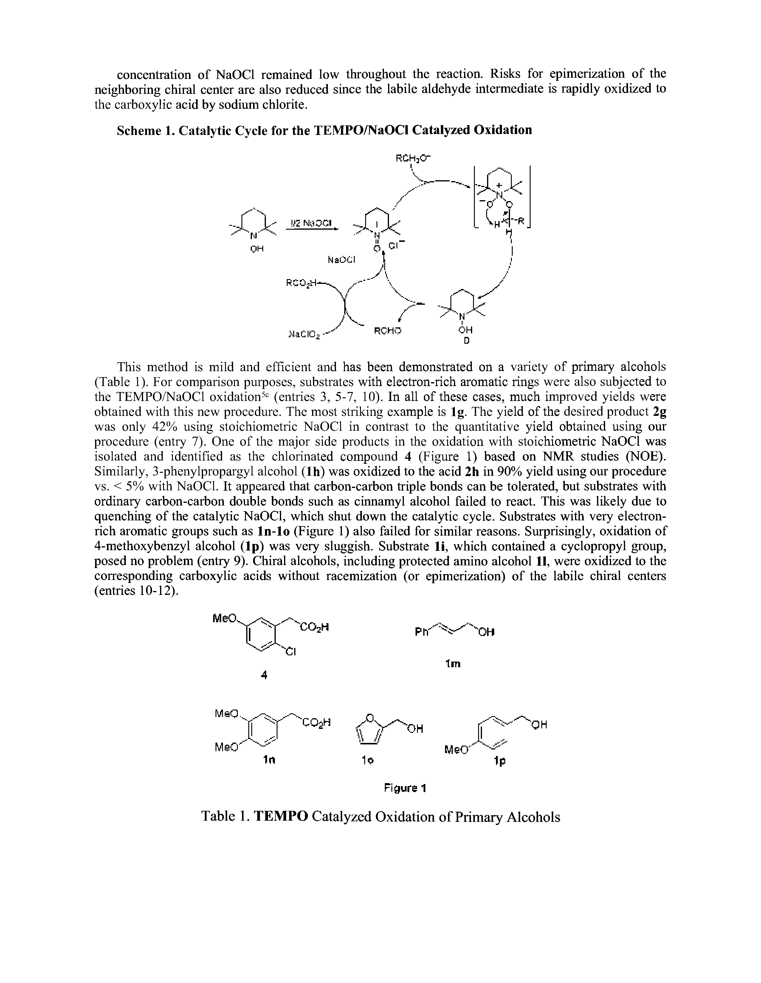 Scheme 1. Catalytic Cycle for the TEMPO/NaOCl Catalyzed Oxidation...