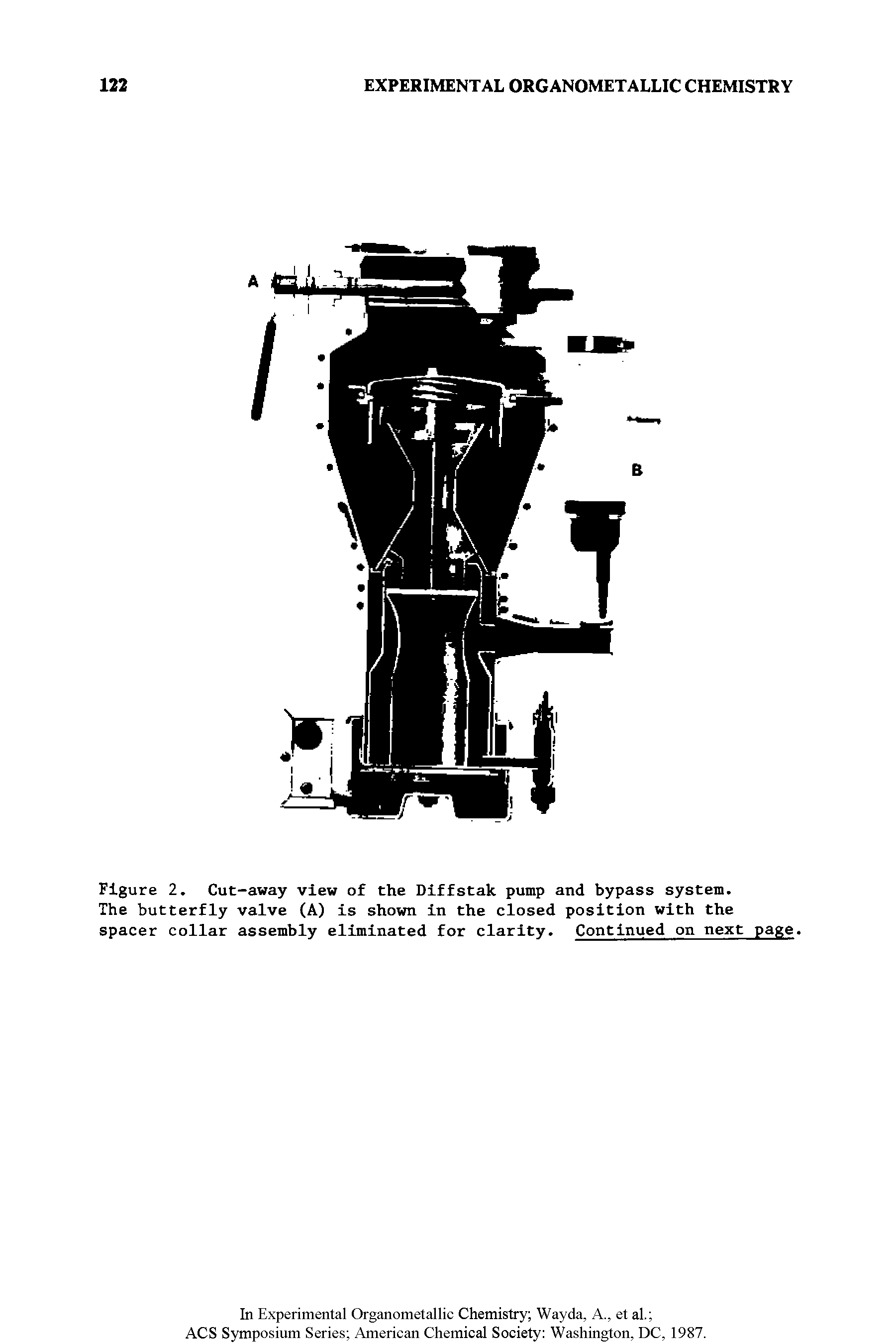 Figure 2. Cut-away view of the Diffstak pump and bypass system.