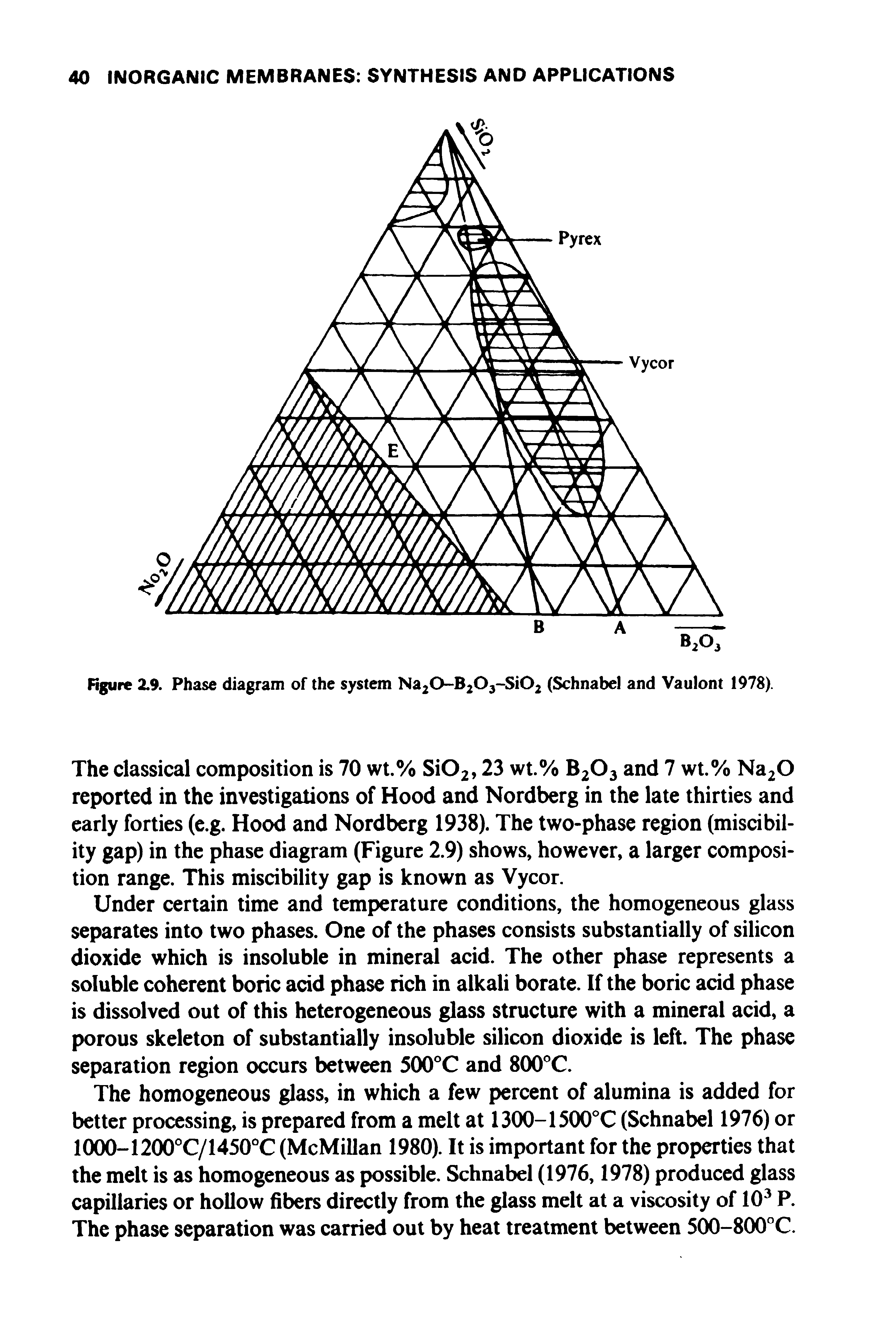 Figure Z9. Phase diagram of the system NajO-BjOj-SiOj (Schnabel and Vaulont 1978).
