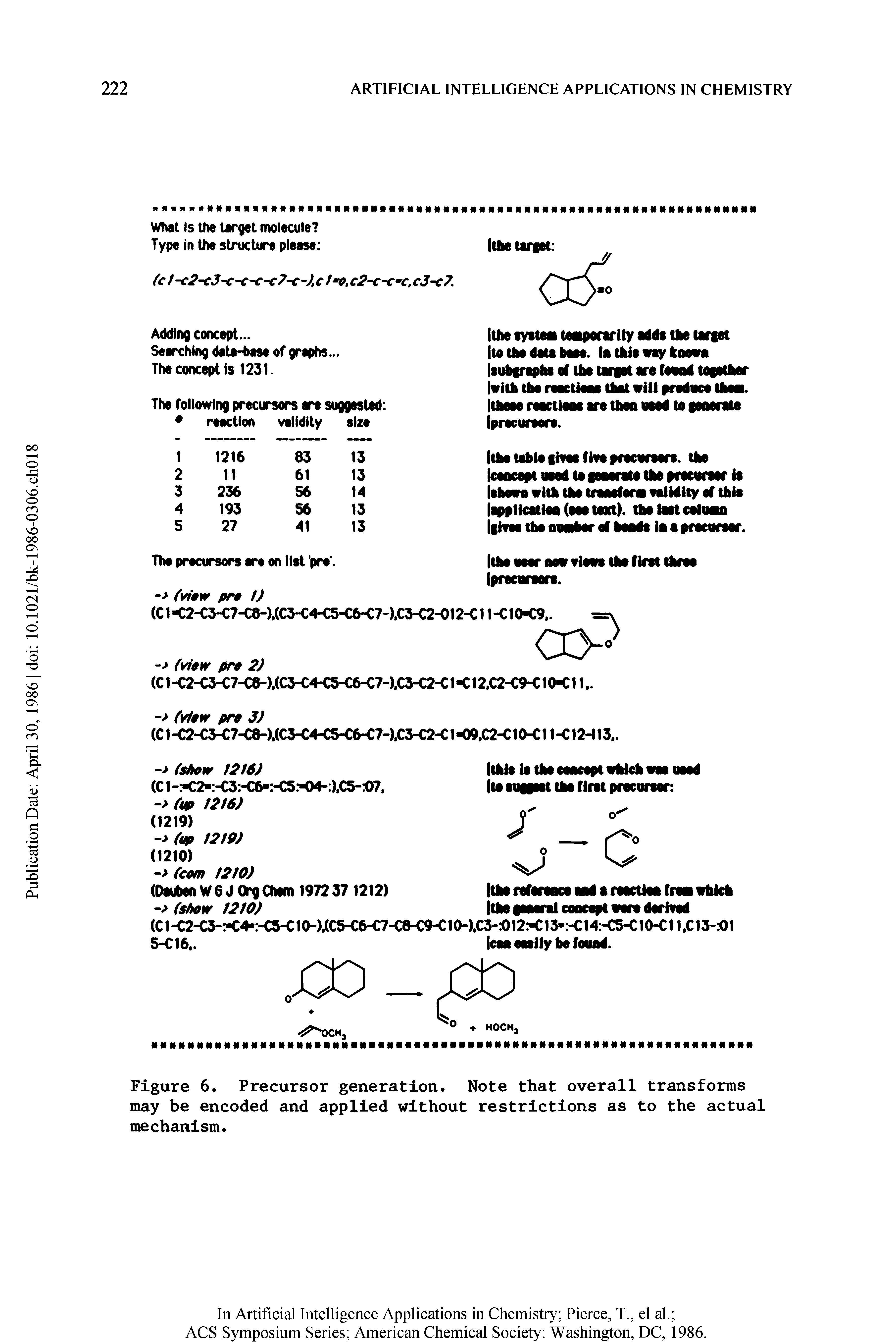 Figure 6, Precursor generation. Note that overall transforms may be encoded and applied without restrictions as to the actual mechanism.