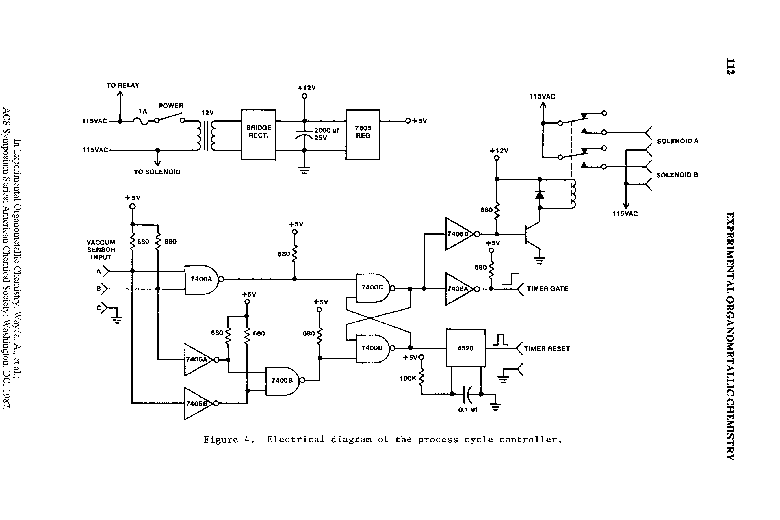Figure 4. Electrical diagram of the process cycle controller.