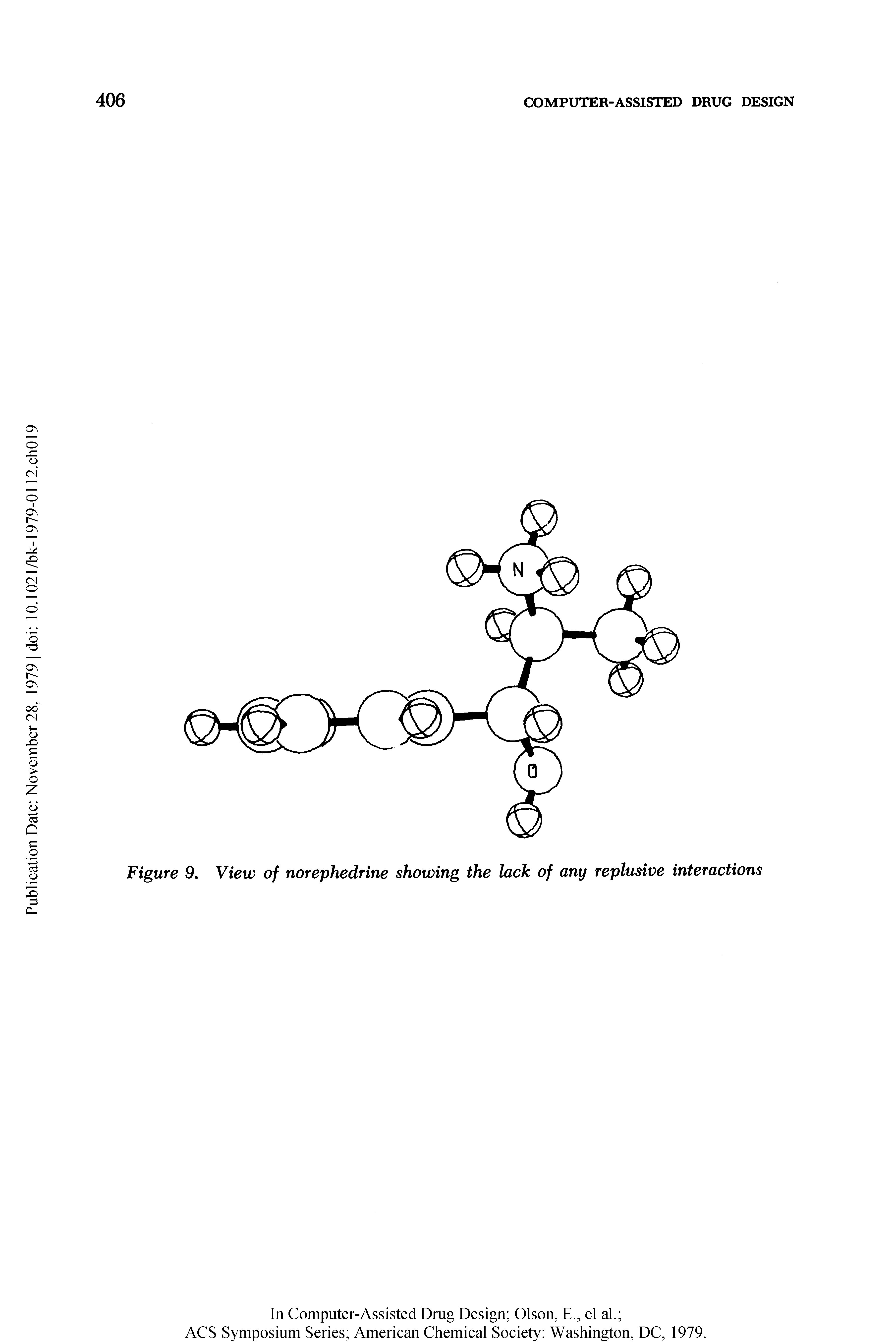 Figure 9. View of norephedrine showing the lack of any replusive interactions...