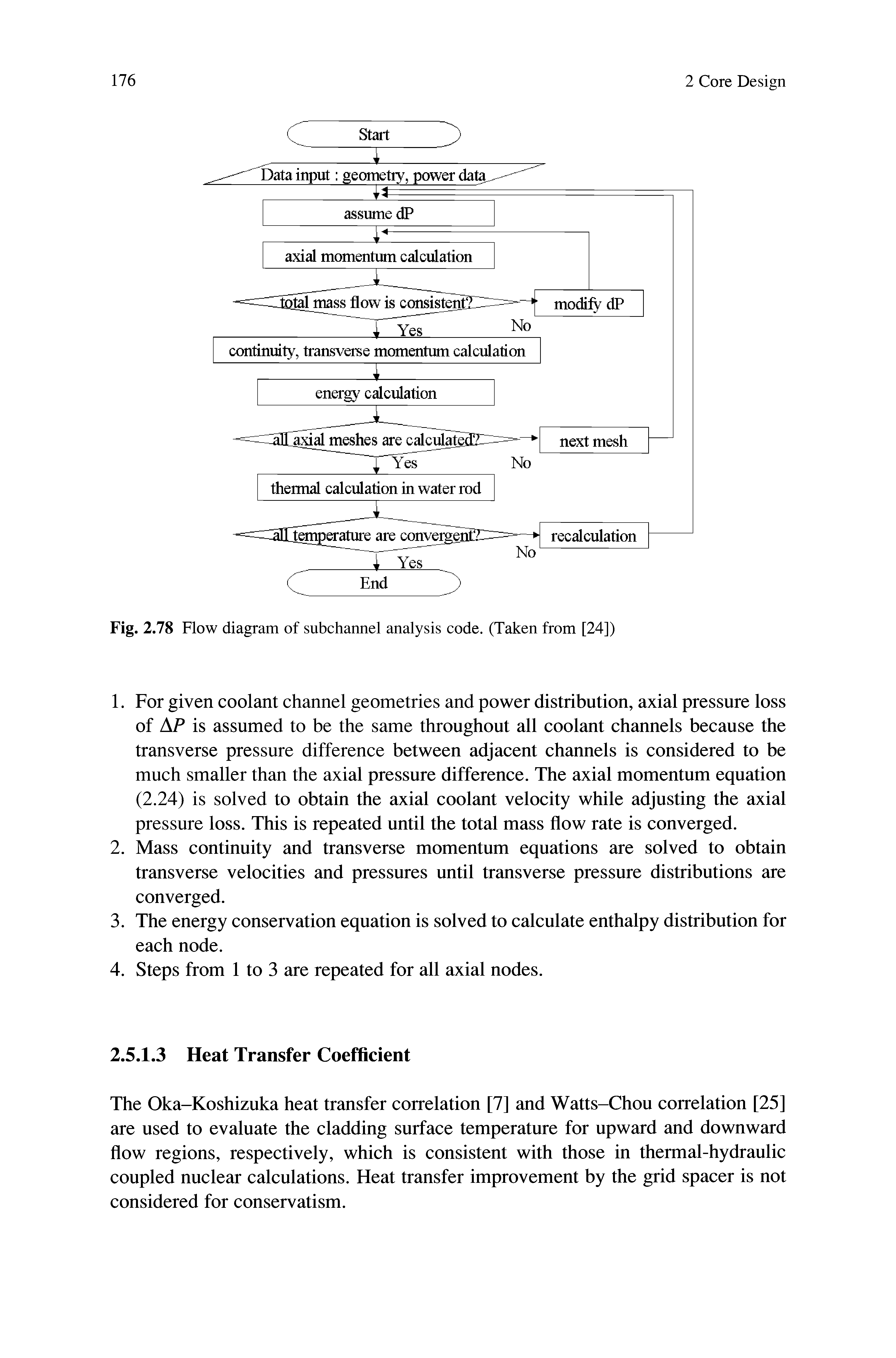 Fig. 2.78 Flow diagram of subchannel analysis code. (Taken from [24])...