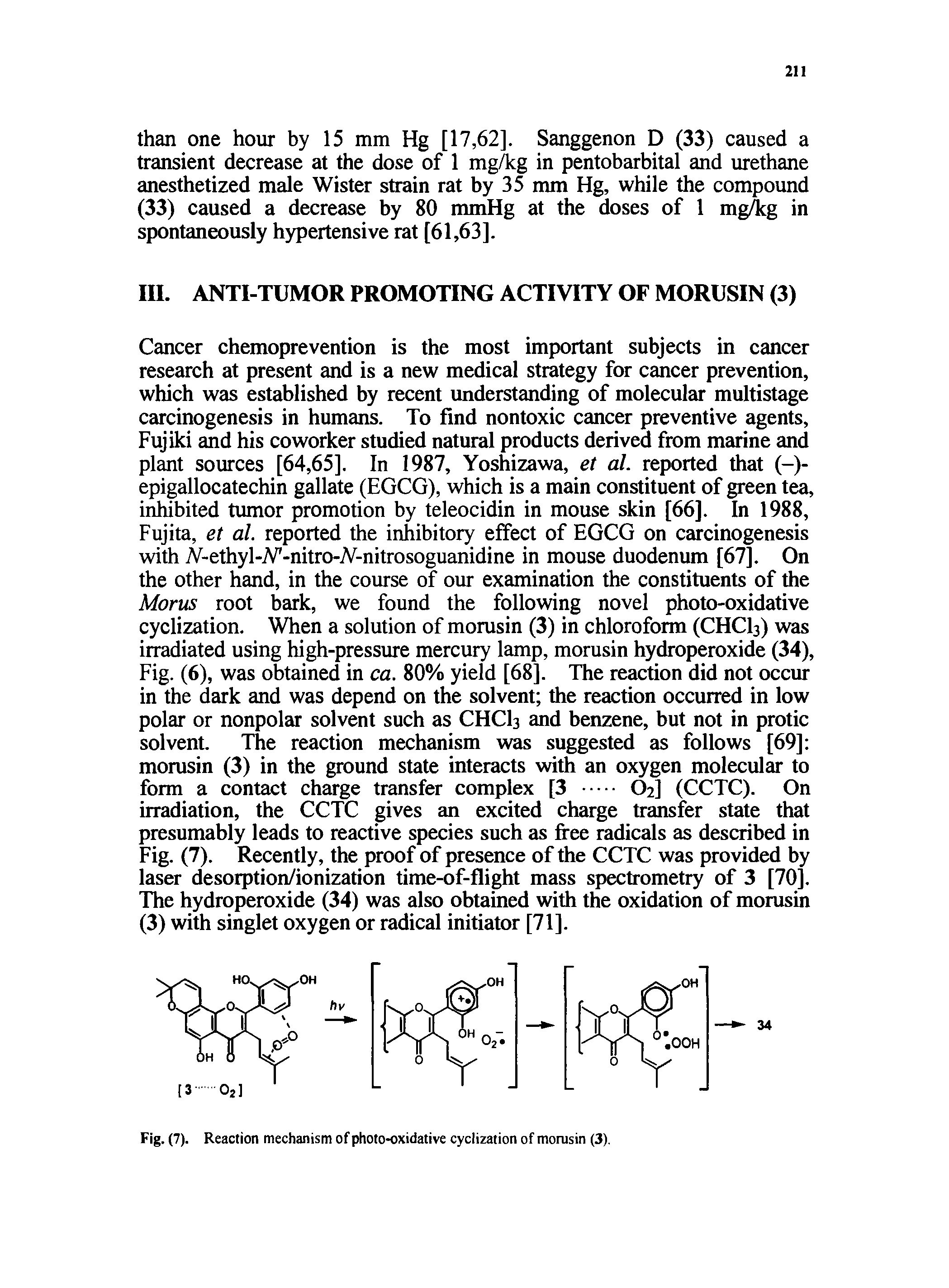 Fig. (7). Reaction mechanism of photo-oxidative cyclization of morusin (3).