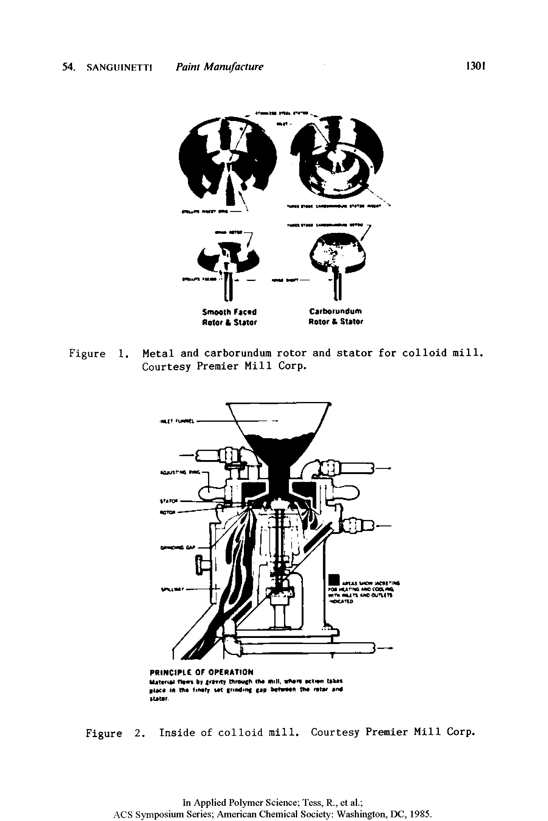 Figure 1. Metal and carborundum rotor and stator for colloid mill. Courtesy Premier Mill Corp.