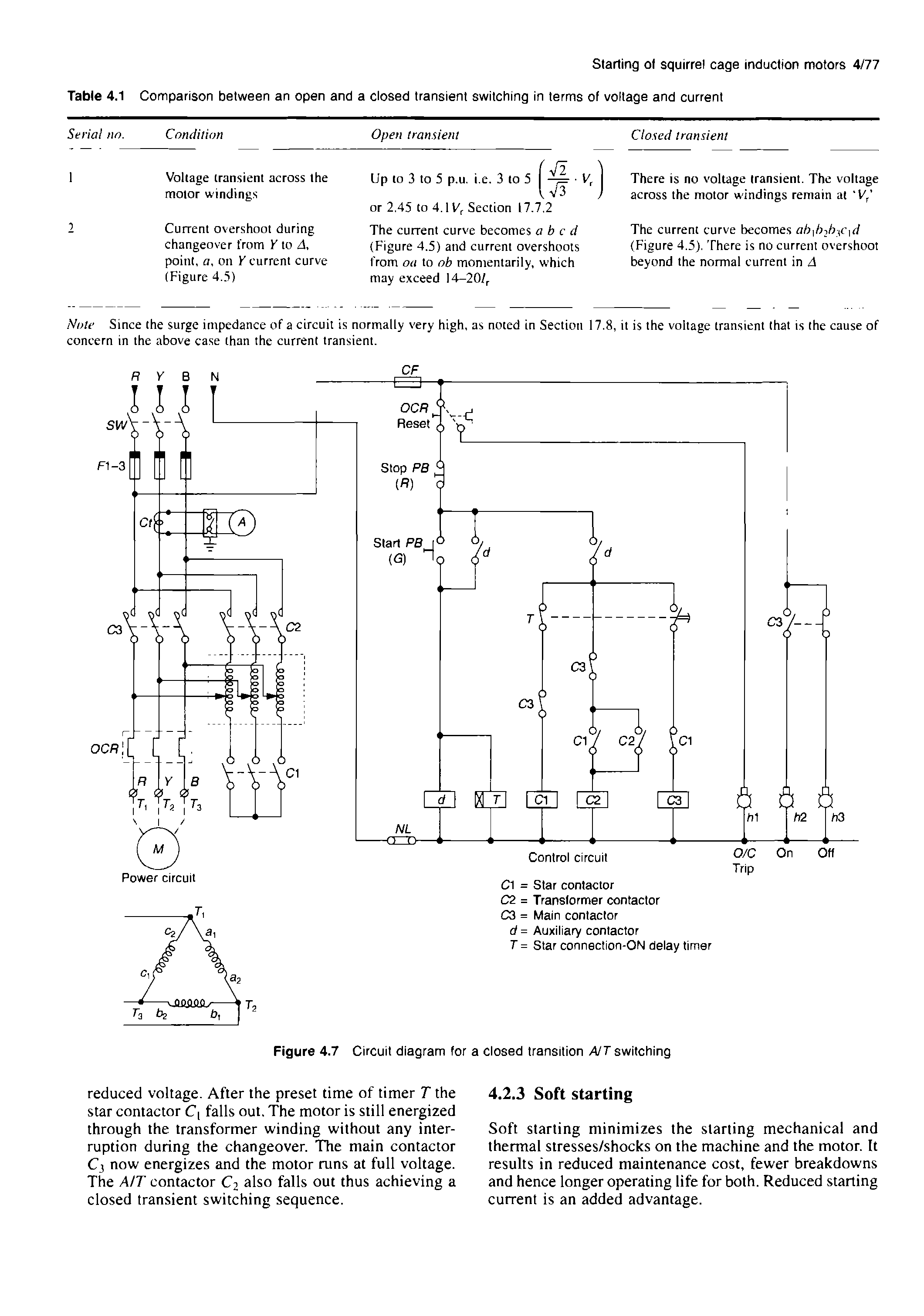Figure 4.7 Circuit diagram for a closed transition AIT switching...