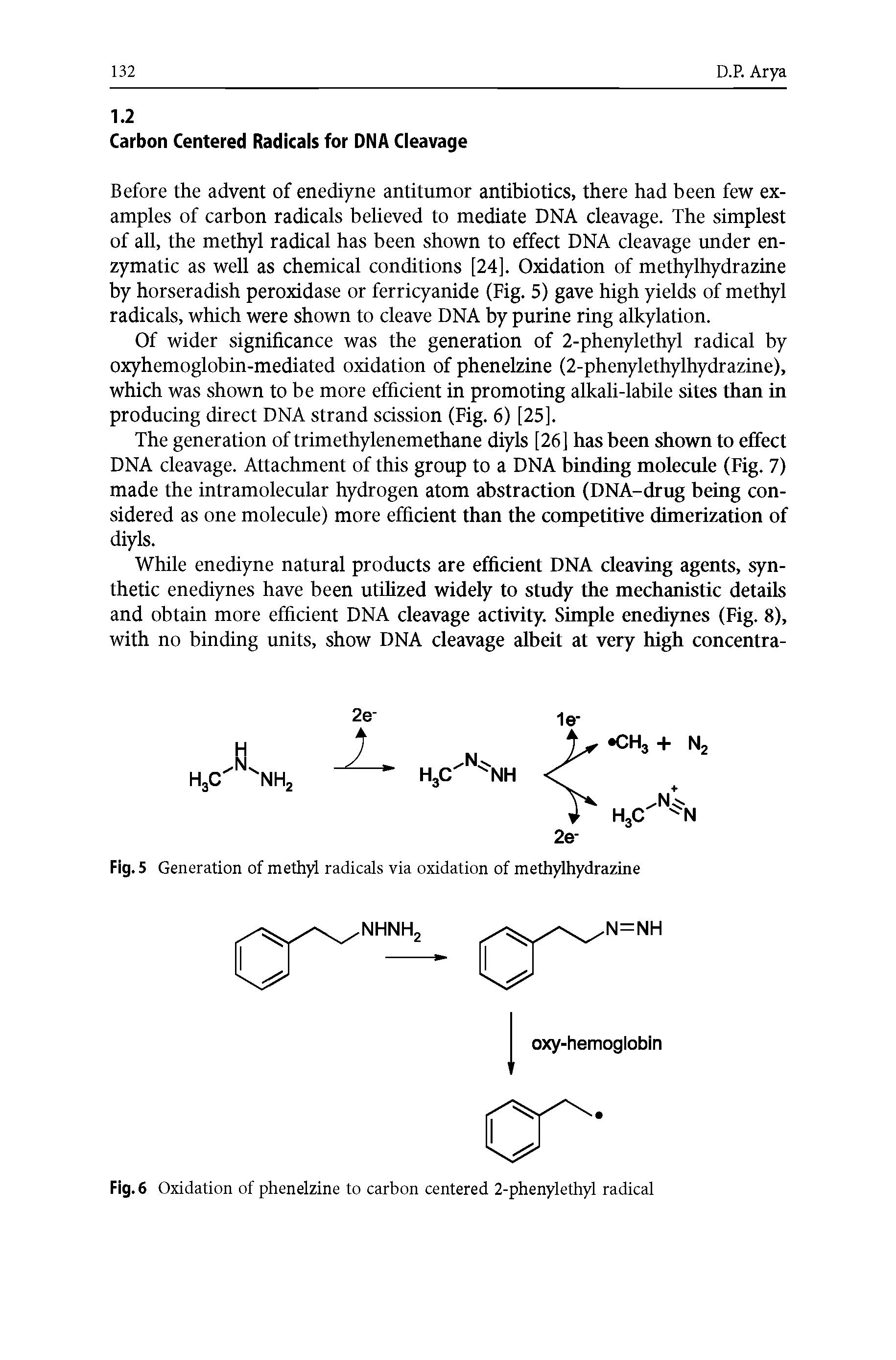 Fig. 6 Oxidation of phenelzine to carbon centered 2-phenylethyl radical...