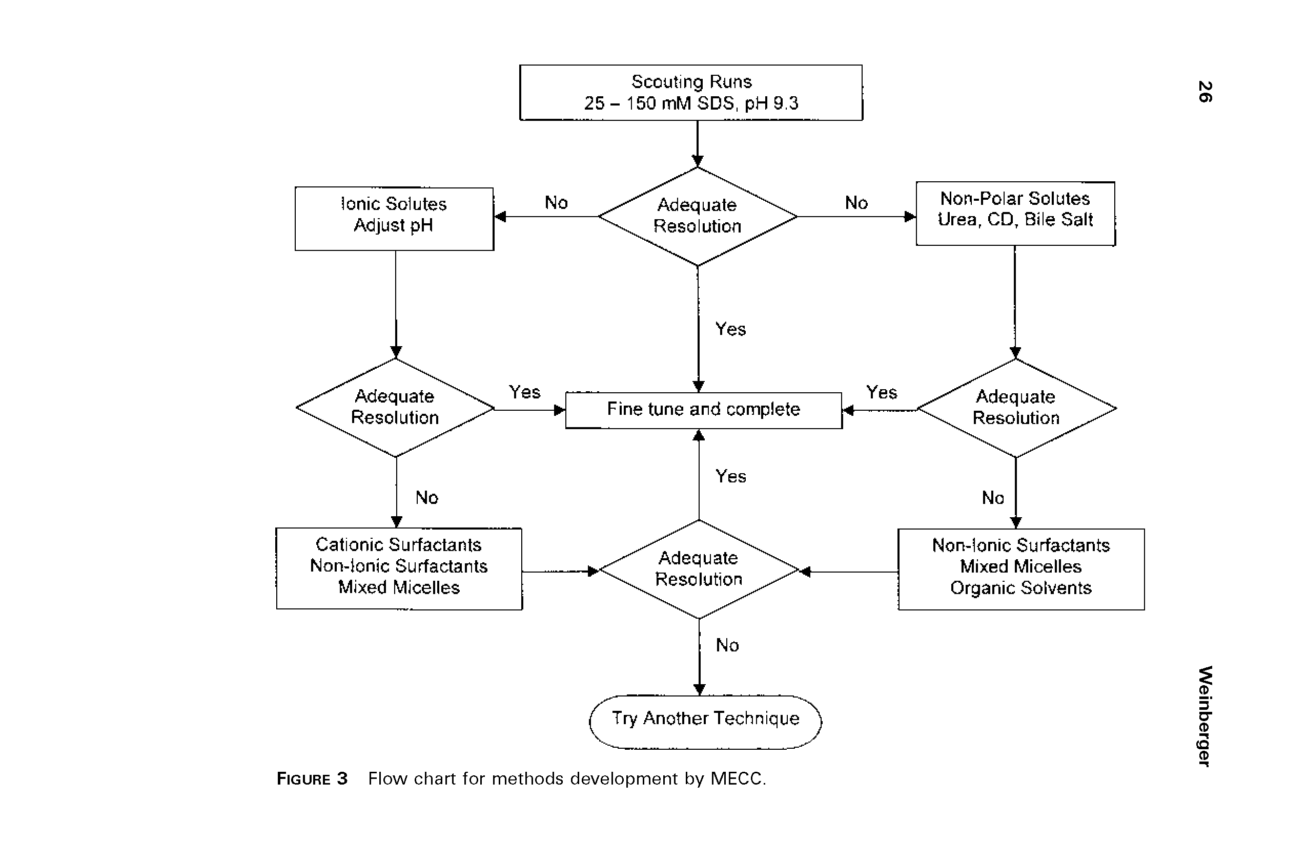 Figure 3 Flow chart for methods development by MECC.