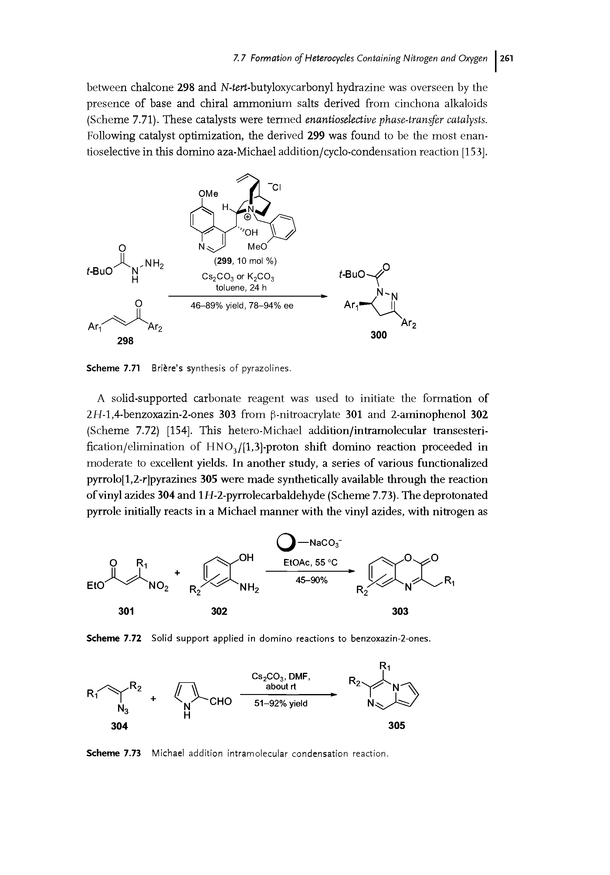 Scheme 7.73 Michael addition intramolecular condensation reaction.